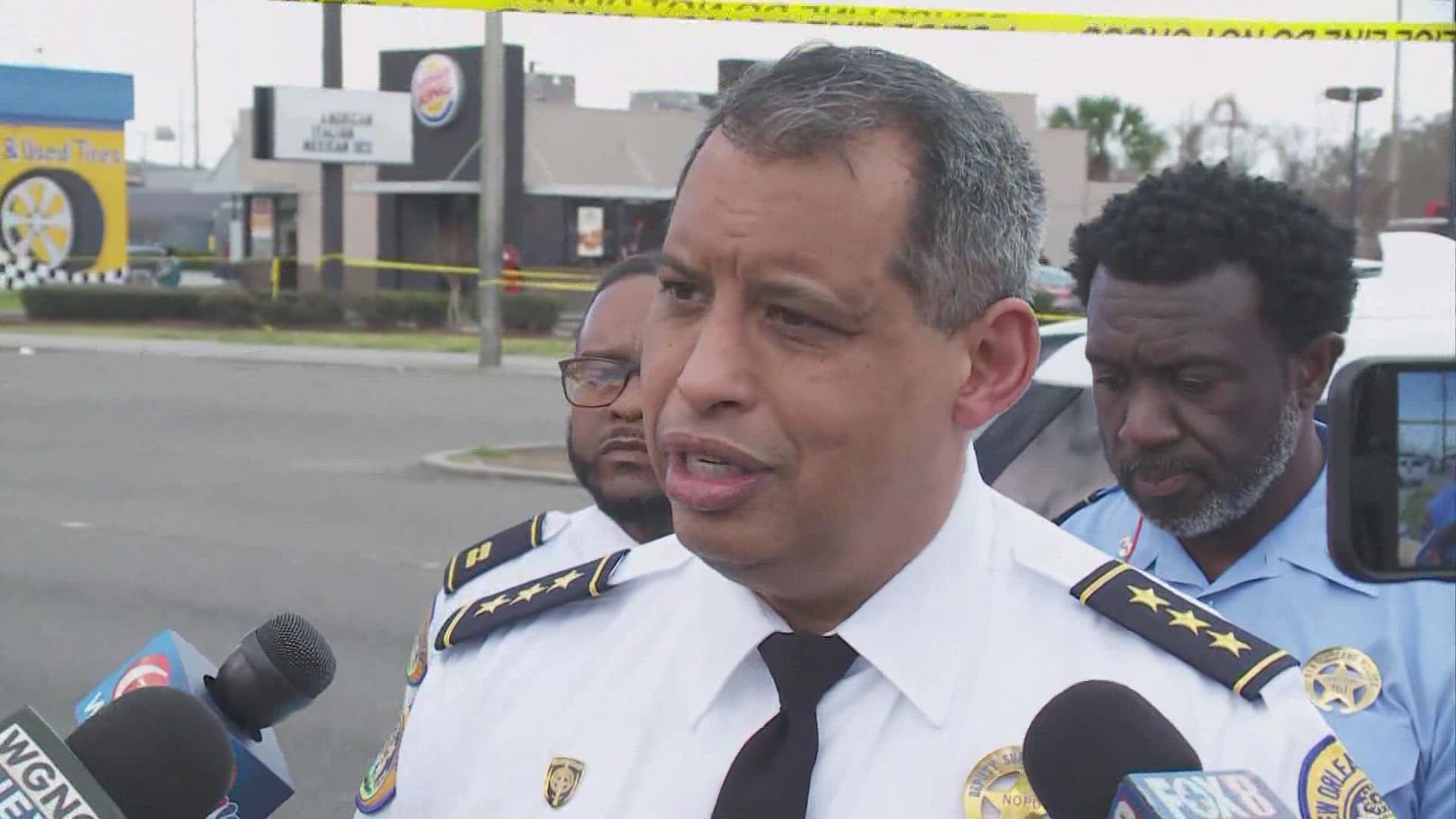 NOPD Chief Deputy Supt. Hans Ganthier gives an update on the fatal shooting near the Gentilly Walmart.