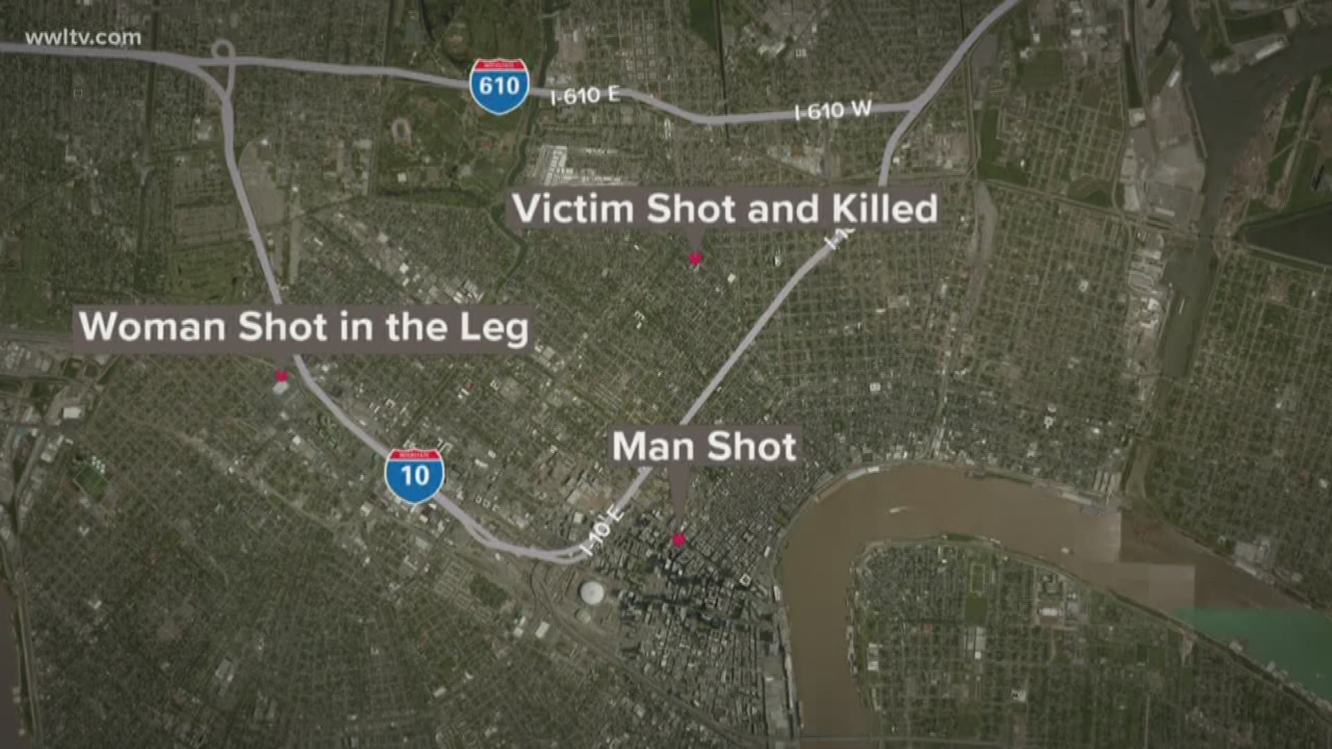 According to the New Orleans Police Department, a young girl was wounded in the first shooting around 10 p.m. Thursday.