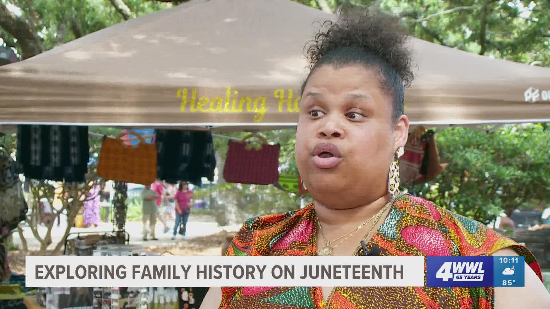 Leodia Day visited Whitney Plantation two days before Juneteenth. She shared her family's story with Eyewitness News.