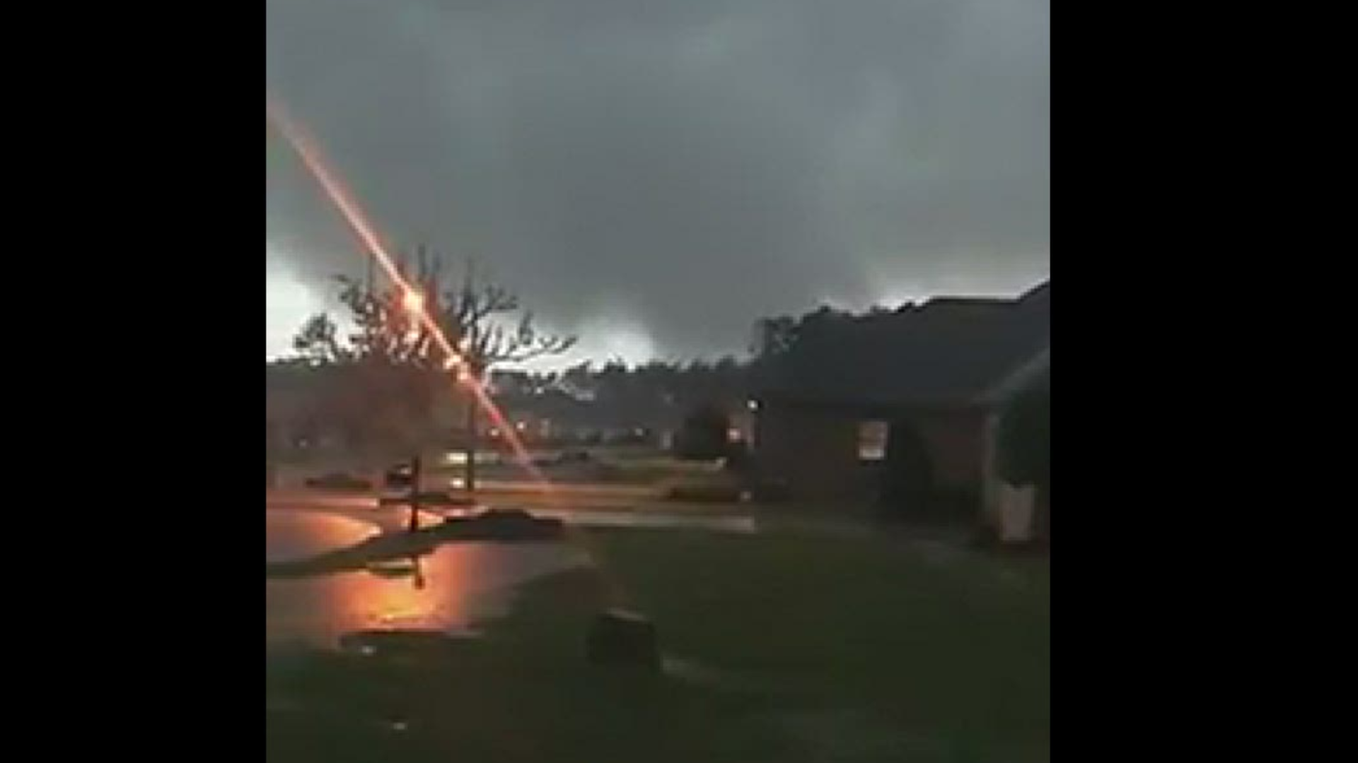 The video of what appears to be a tornado in or near Madisonville on Thursday night comes from viewer Courtney Turner Kleeb.