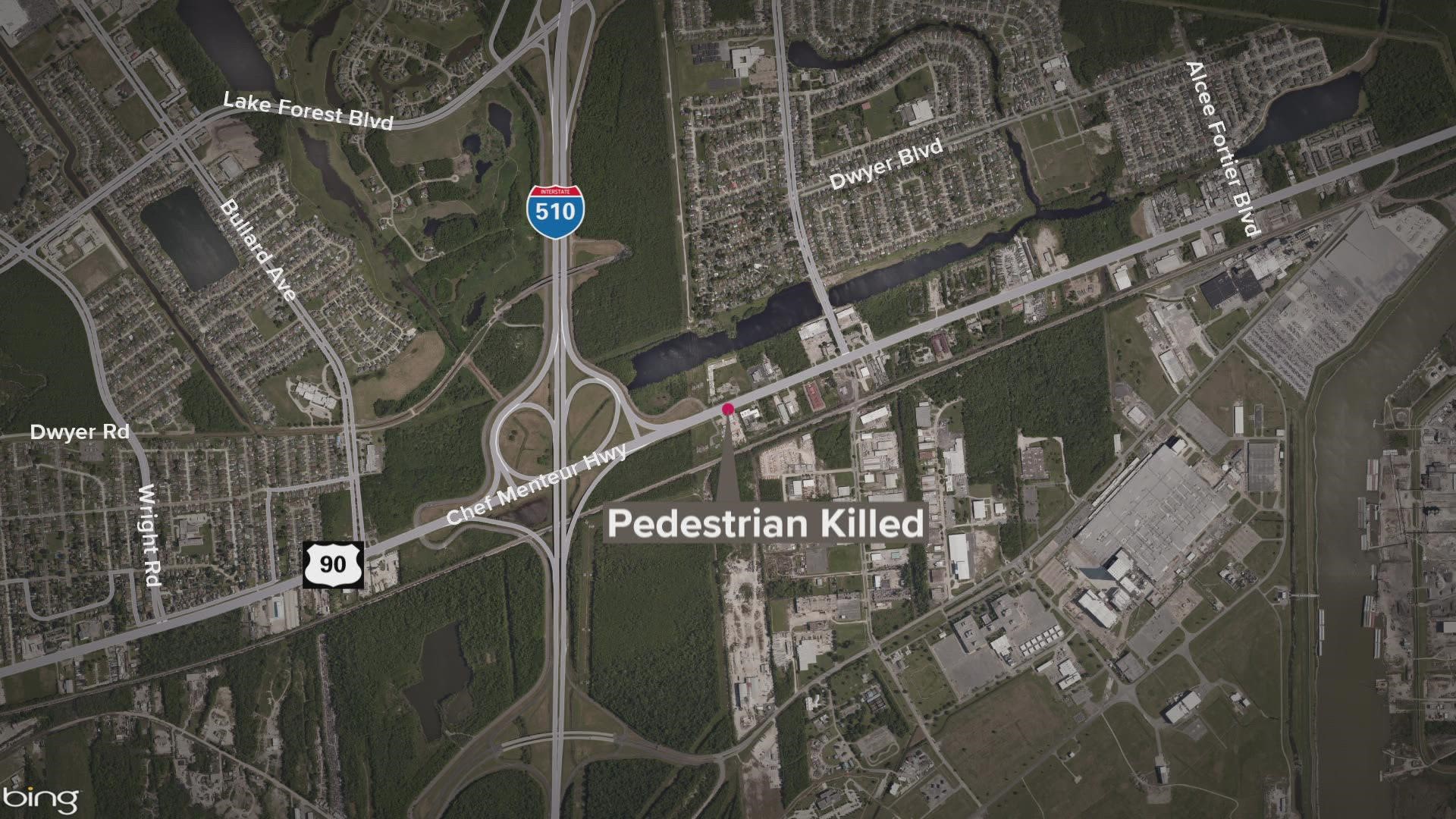 A man is dead after being hit by a vehicle in Michoud Saturday.