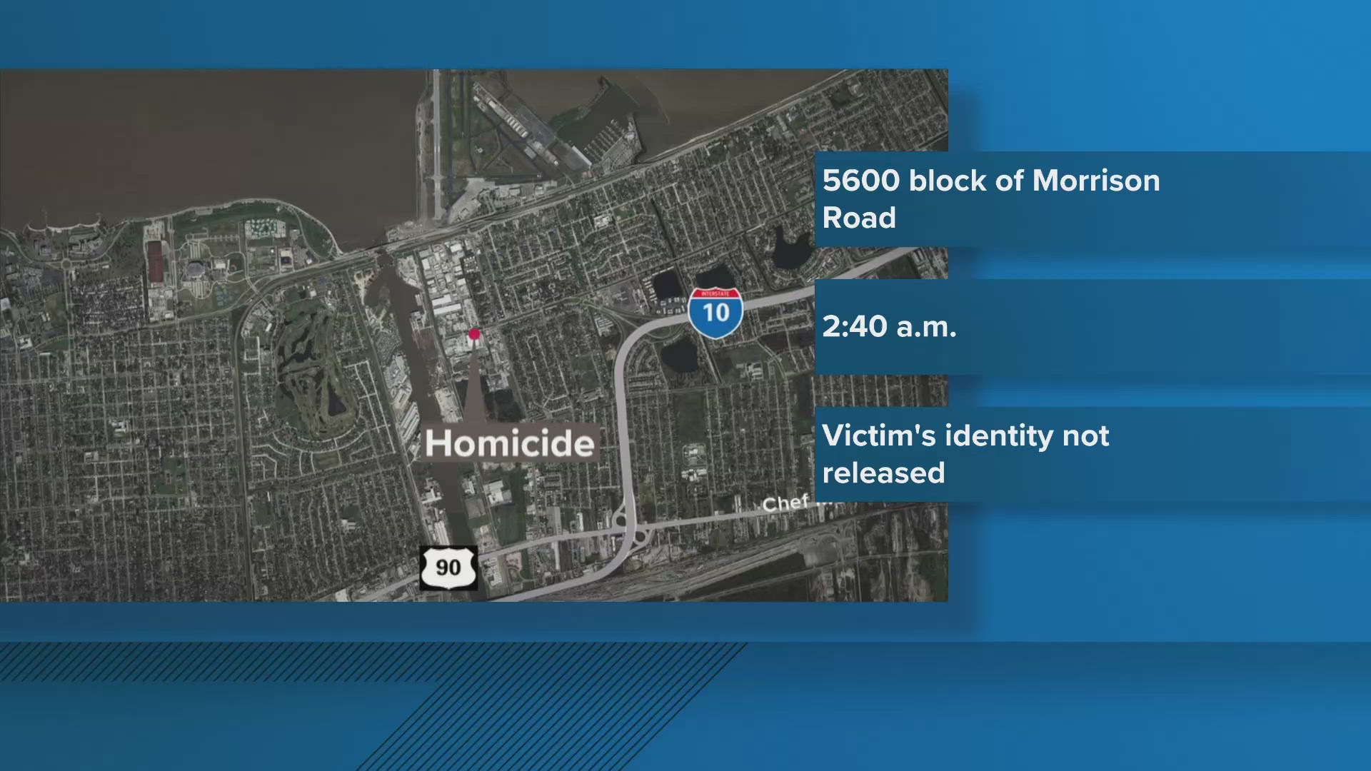 Police responded to a call of a man shot around 2:40 a.m. in the 5600 block of Morrison Road. 