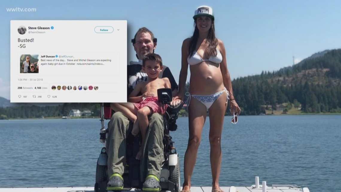 Steve Gleason 'excited,' 'terrified' to welcome daughter 