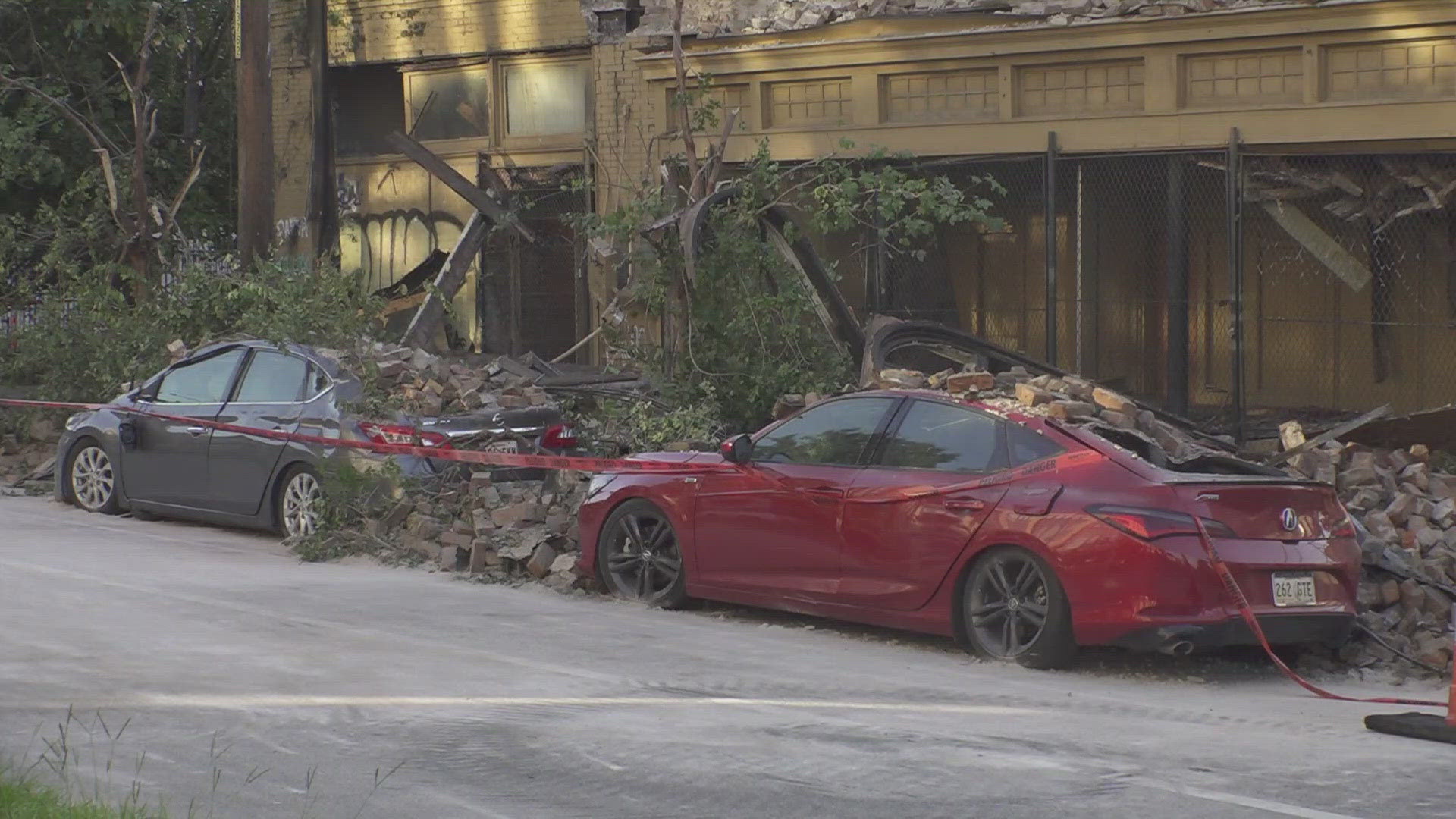 It used to house the neighborhood gallery-- a theater and studio space-- until Katrina. Neighbors say it had been abandoned and fenced off for a long time.