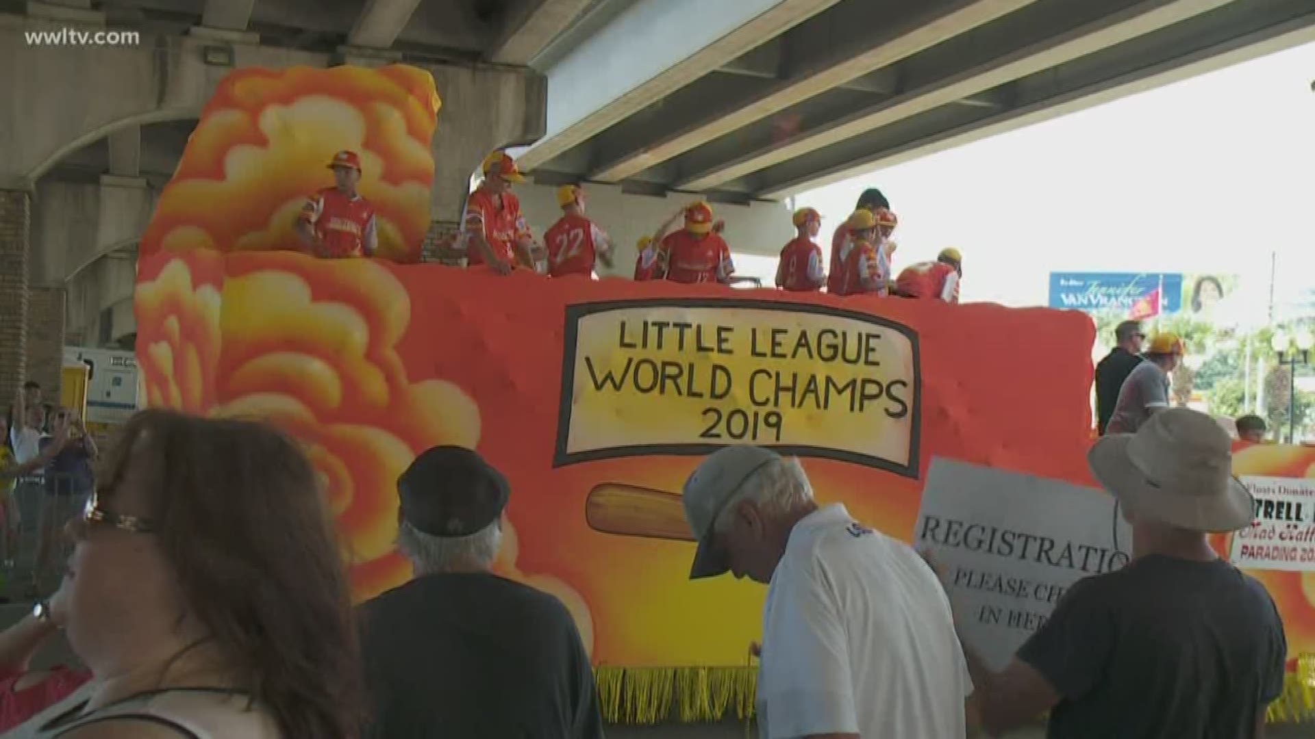 The Eastbank Little League softball and baseball teams got their very own parade after their Little League World Series performances earlier this month!