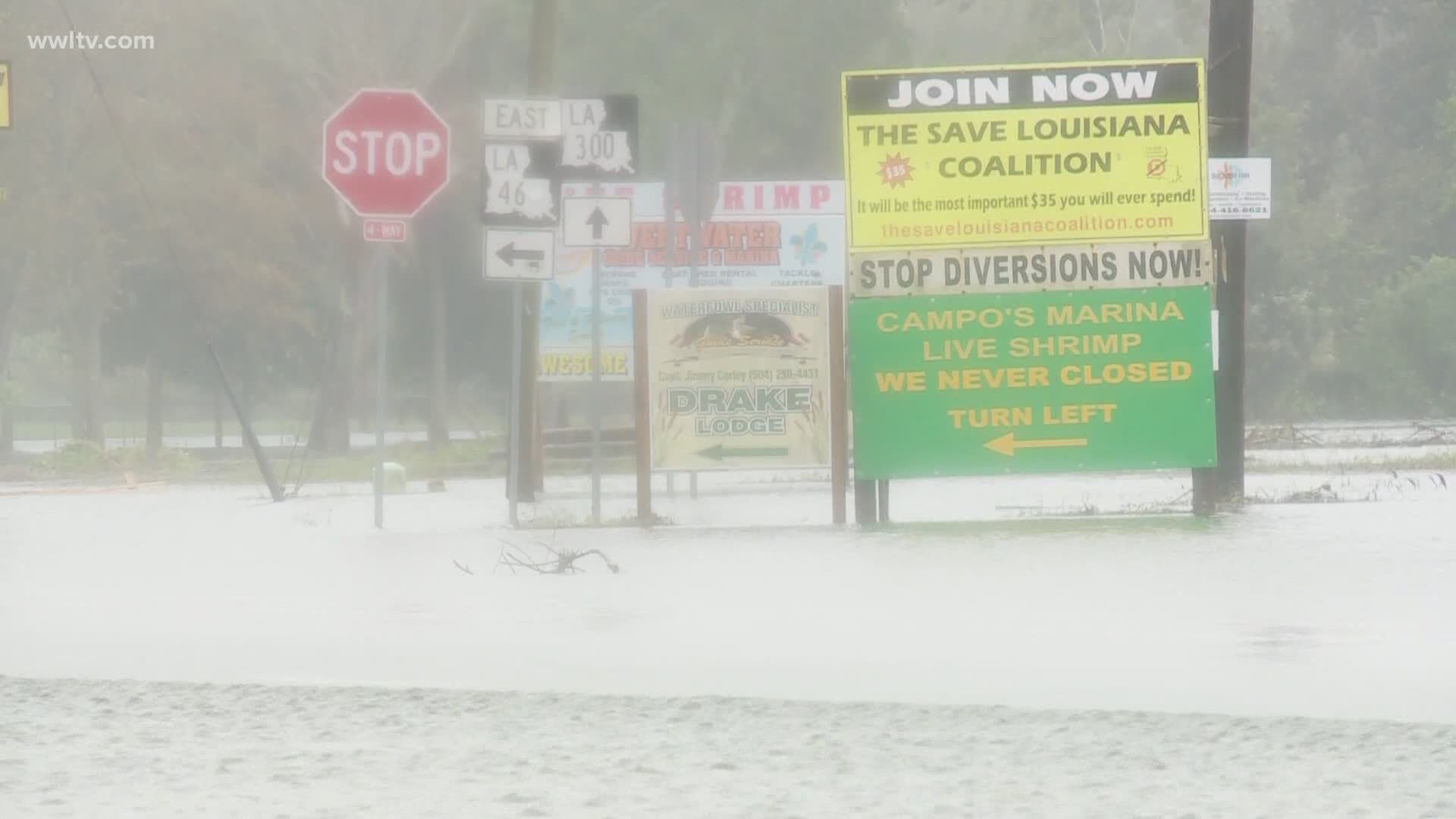 Parish President Guy McInnis said that flooding could continue in St. Bernard Parish through Thursday.