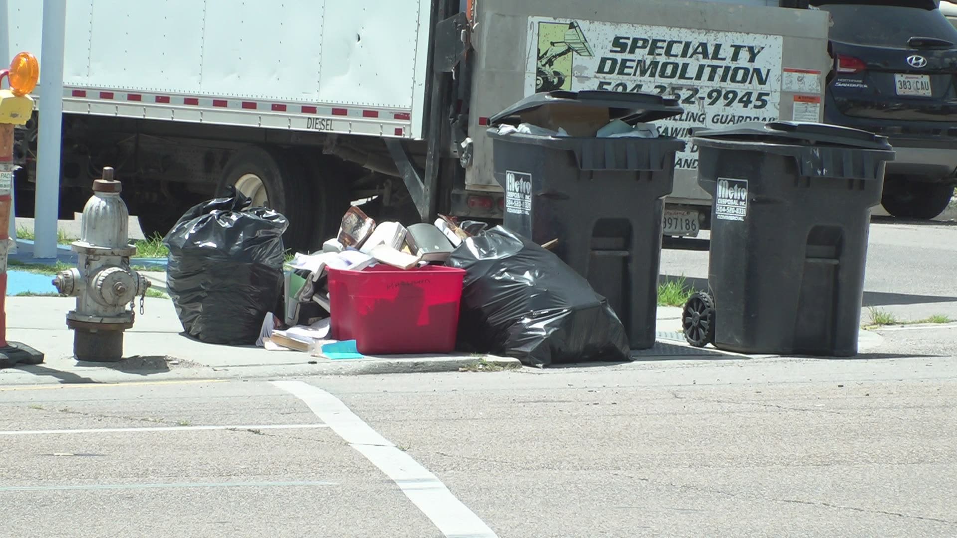 Residents are fed up as the trash is tardy in being picked up, leaving smelly and unsightly messes around the city.