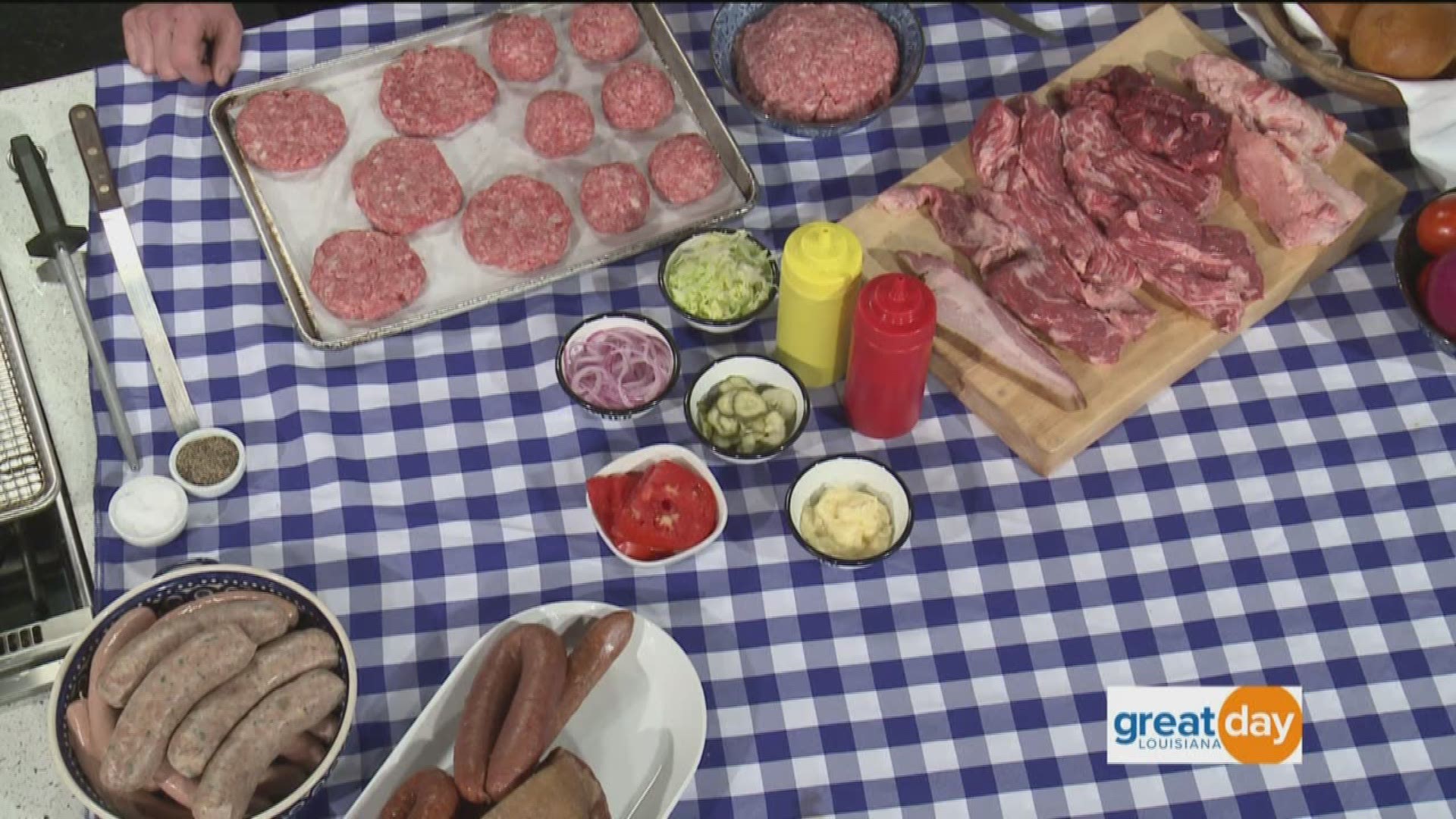 Cochon Butcher is the casual offspring of Cochon, and while pig is normally the first item you think of, today Butcher Max Hamlin and Poppy Tooker are showing us how to grill the perfect burger.
