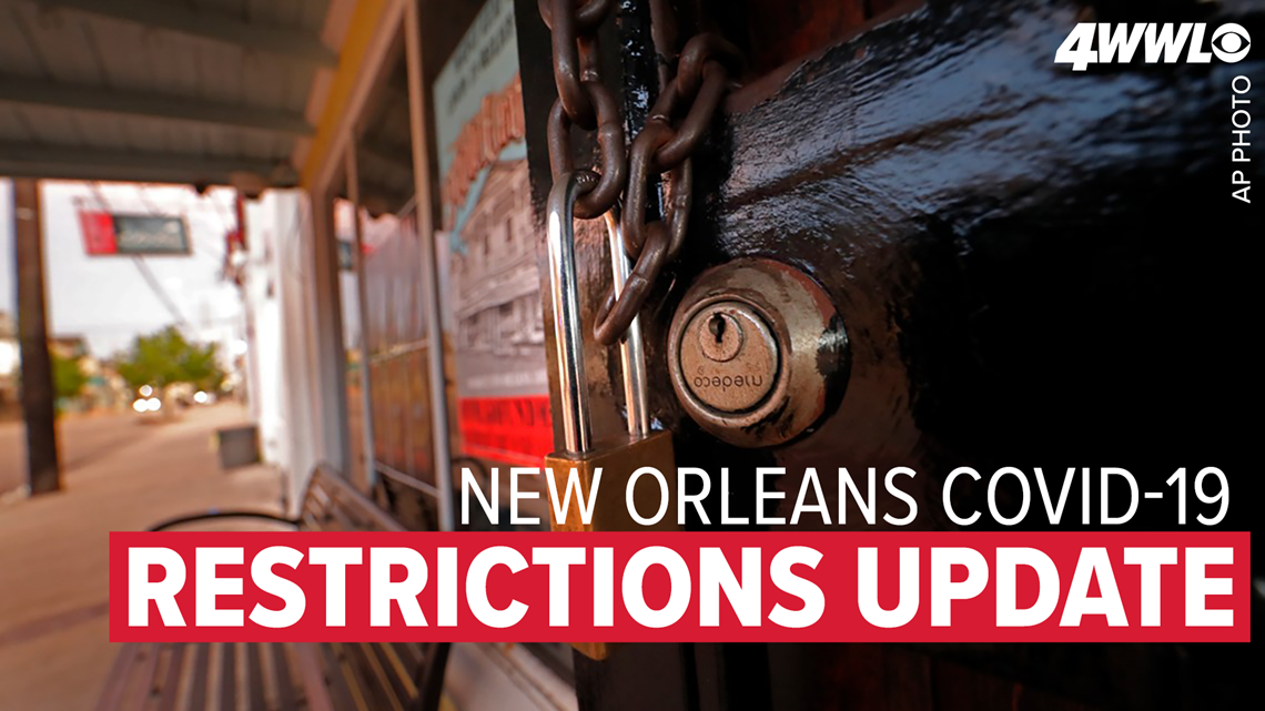 Latest restrictions from the City of New Orleans to combat COVID