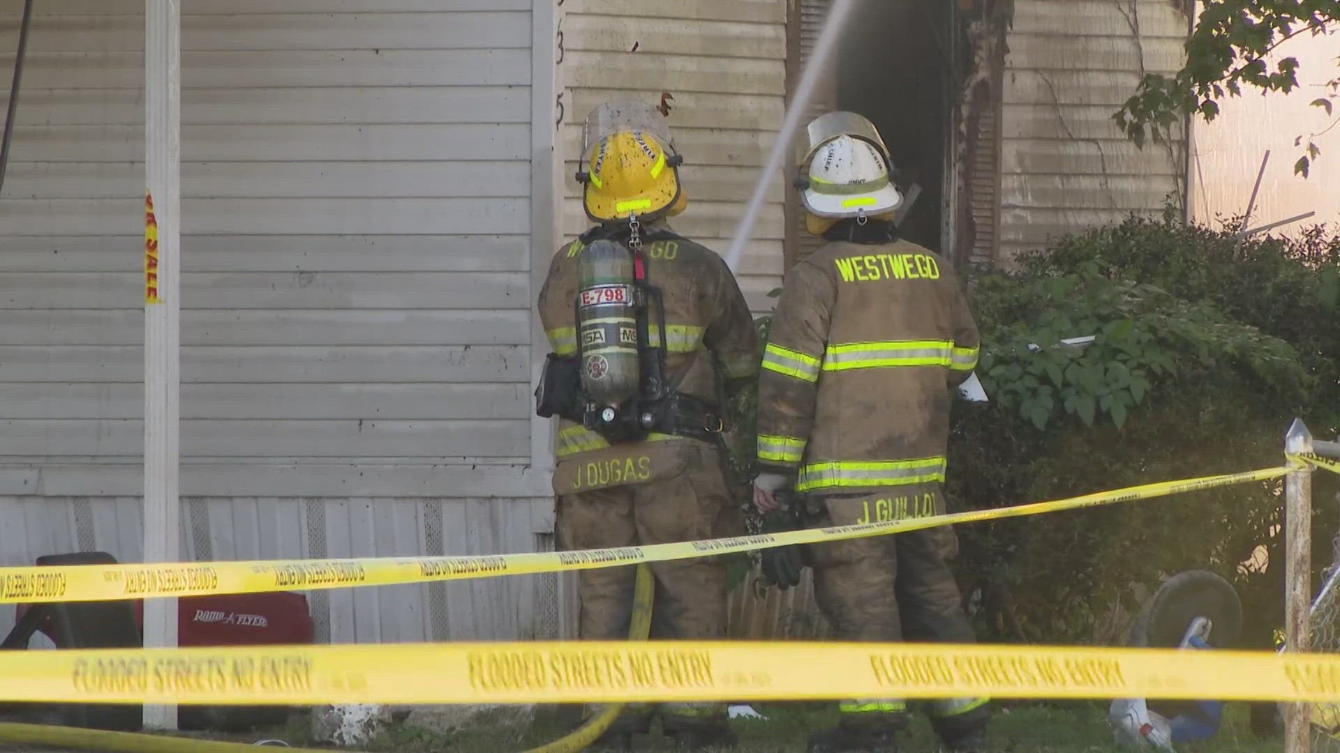 A gas leak that officials say was caused by a construction crew led to an explosion and fire that killed a grandmother in Avondale, La.