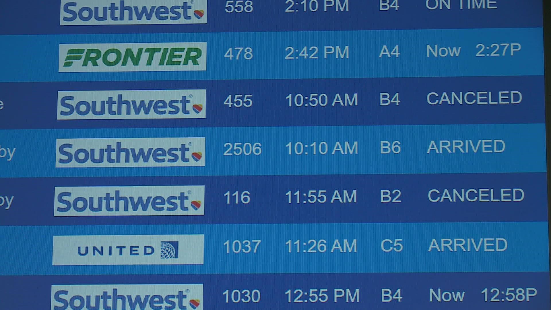 Southwest wasn’t the only airline that had some issues over the weekend.