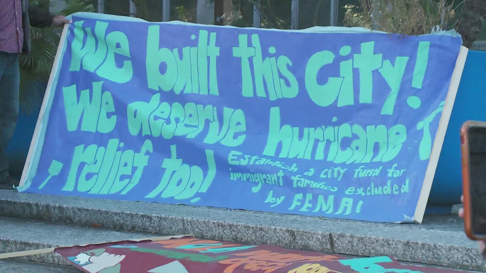 “We have people coming to the organization who are being threatened to be evicted by landlords who don’t want to do any repairs," Volunteer Edith Romero said.