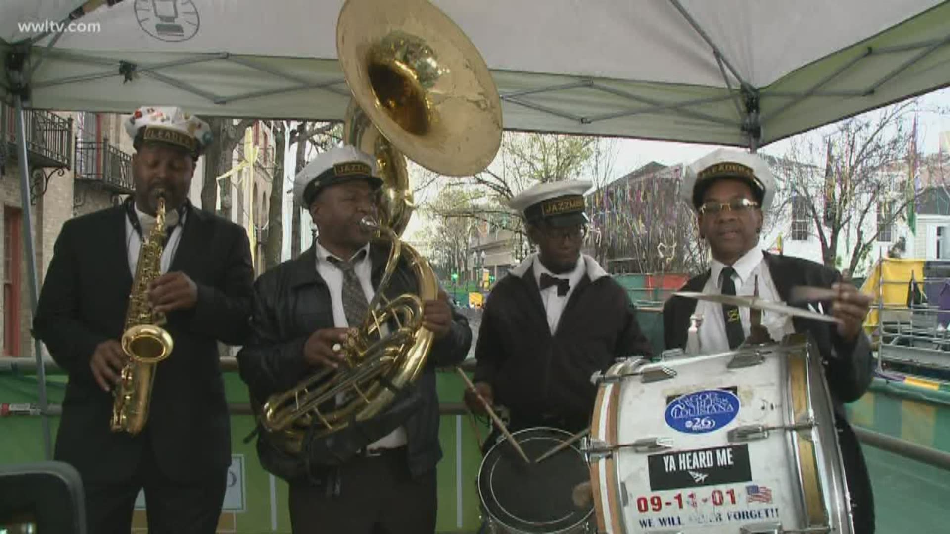 Check out the sounds of New Orleans ahead of the Krewe of Zulu parade downtown on St. Charles Avenue!