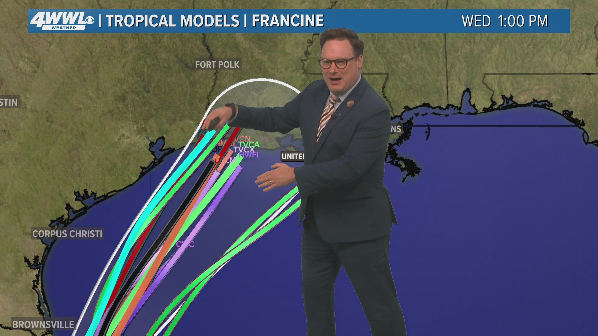 WWL Louisiana Chief Meteorologist Chris Franklin with the latest updates on Tropical Storm Francine and its potential impact on southeast Louisiana for News at 6PM.