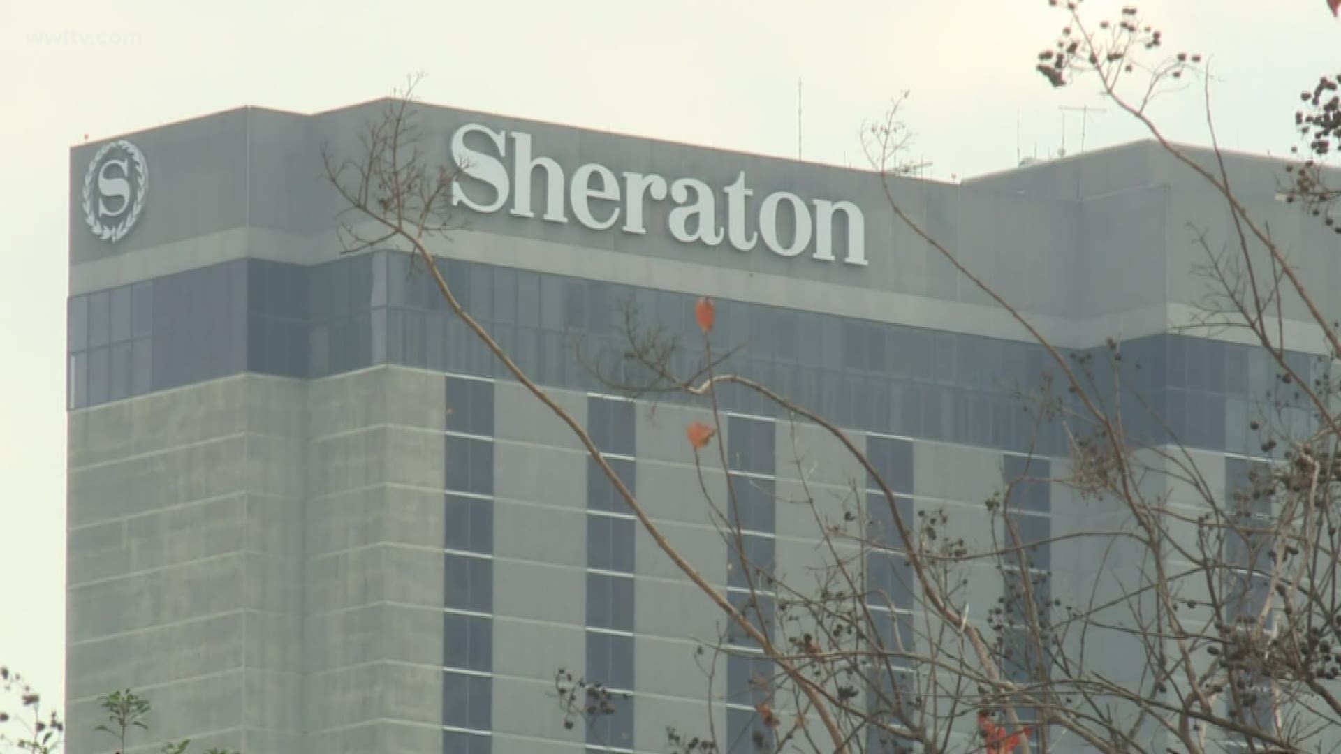 The Sheraton was previously used to house first responders in the aftermath of Hurricane Katrina.