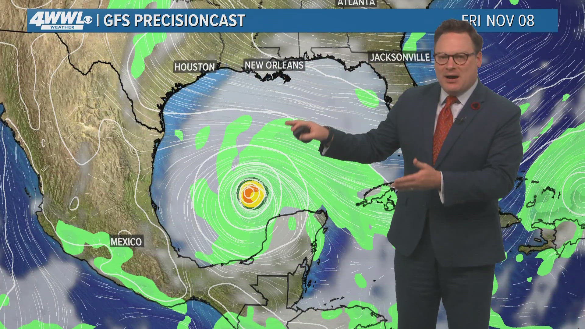 Chief meteorologist Chris Franklin says the National Hurricane Center highlight two areas of 'high-risk' development in the tropics.