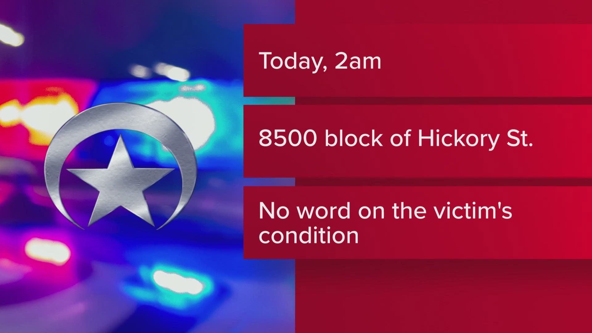 A man was shot on Hickory Avenue in Jefferson Parish, the sheriff's office reports.