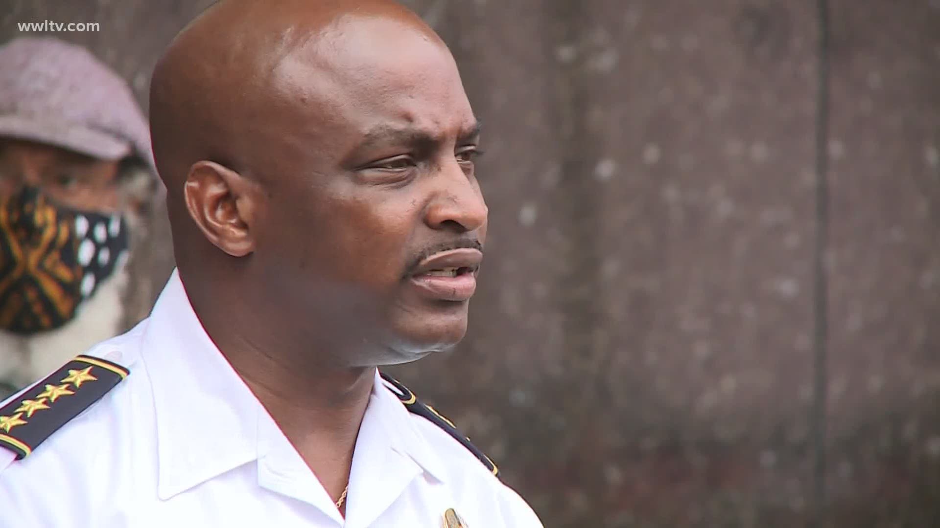 Chief Ferguson noted that there has not been any proof of 'outside agitators' at New Orleans protests so far.