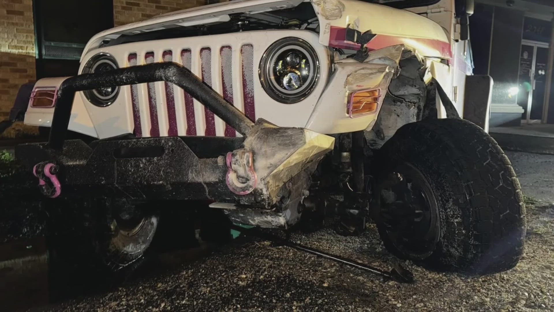 It's a story seemingly out of a "strange, but true" collection. An impaired driver slammed into a store then drove off only to be found at a bar.