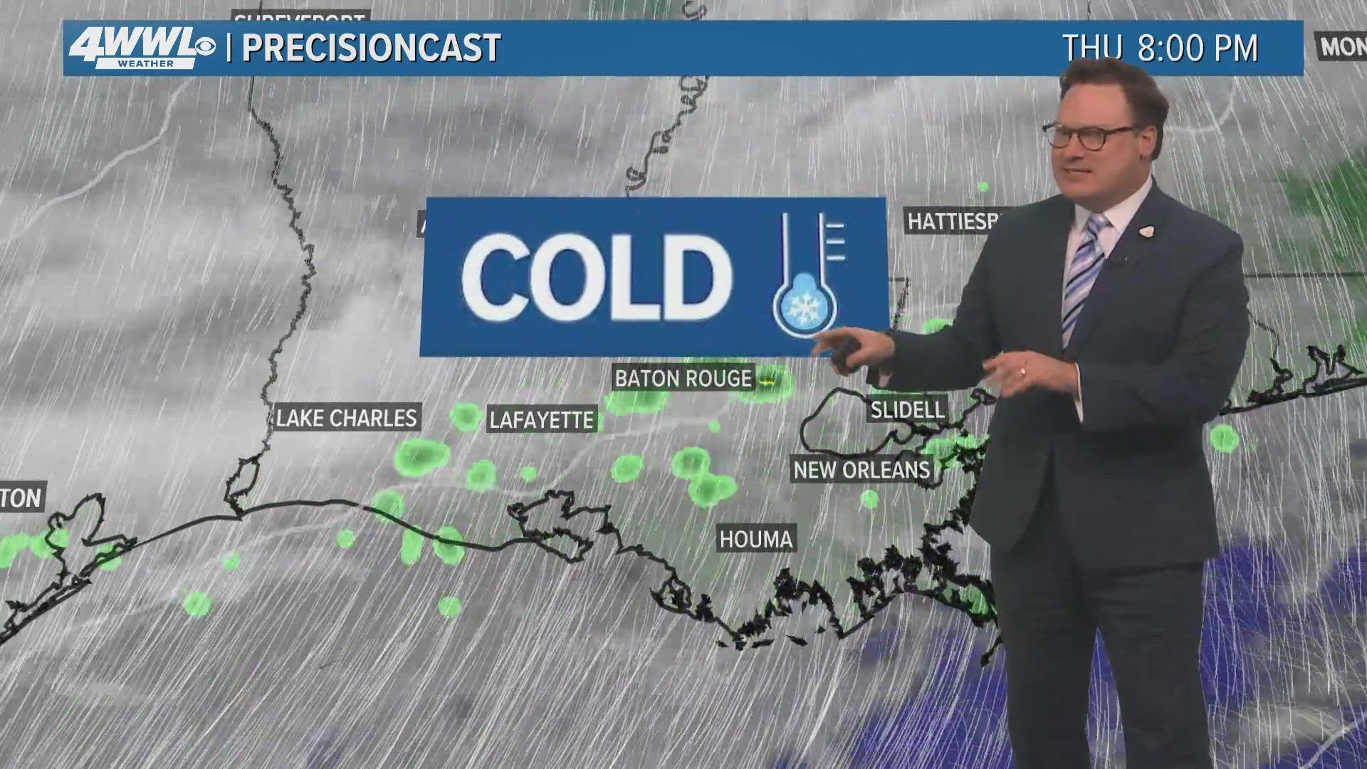 Chief Meteorologist Chris Franklin says expect a return to the upper 70s Wednesday before a more winter-feel arriving on Thanksgiving afternoon.