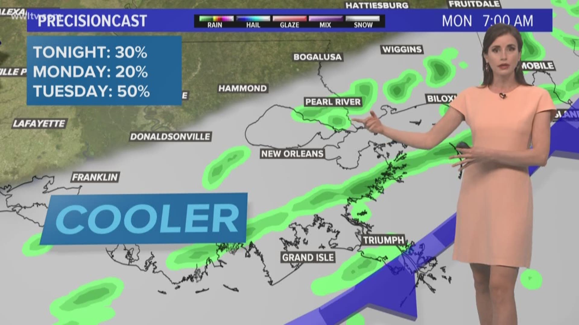 Meteorologist Alexandra Cranford has the forecast at 10 p.m. on Sunday, February 17, 2019.