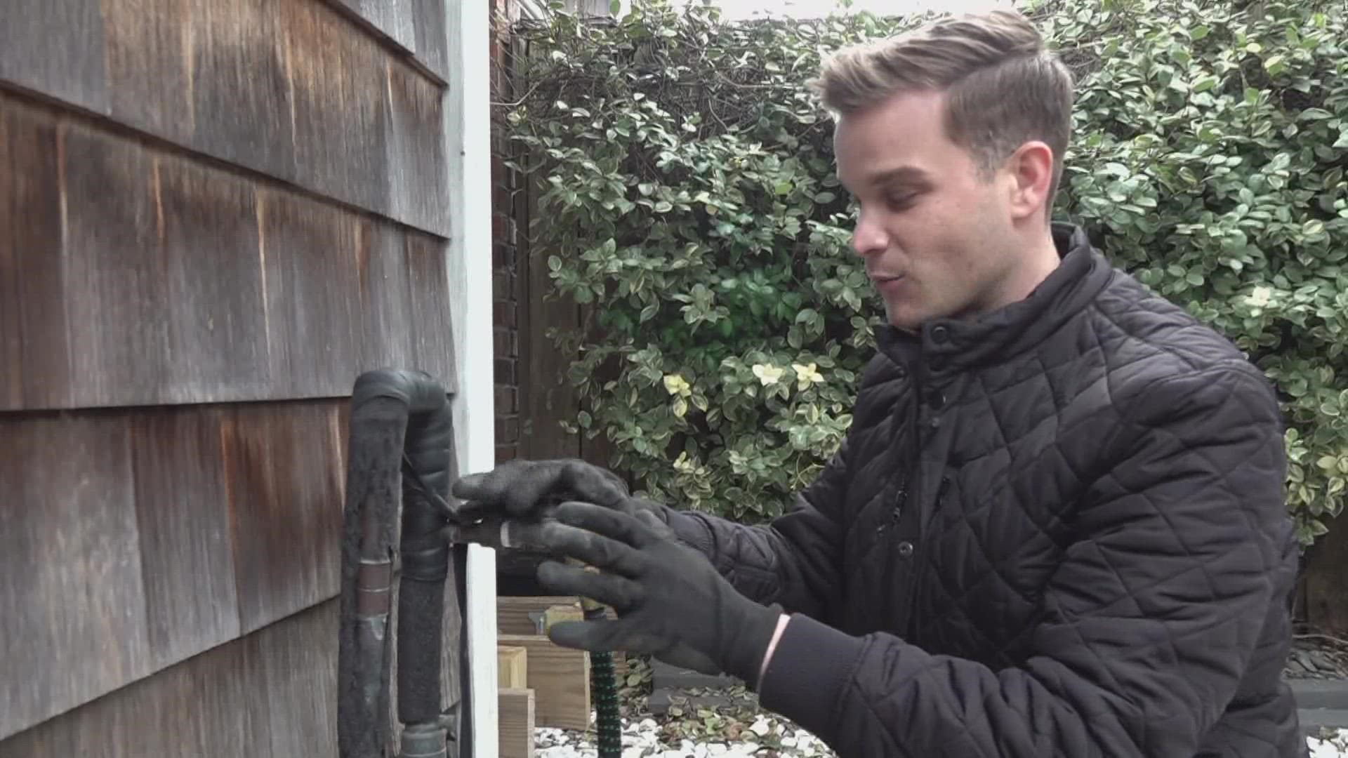 Eyewitness Morning News Meteorologist Payton Malone and Mary's Ace Hardware Maintenance Engineer Rudi Pettagrew offered some tips to get your pipes ready.