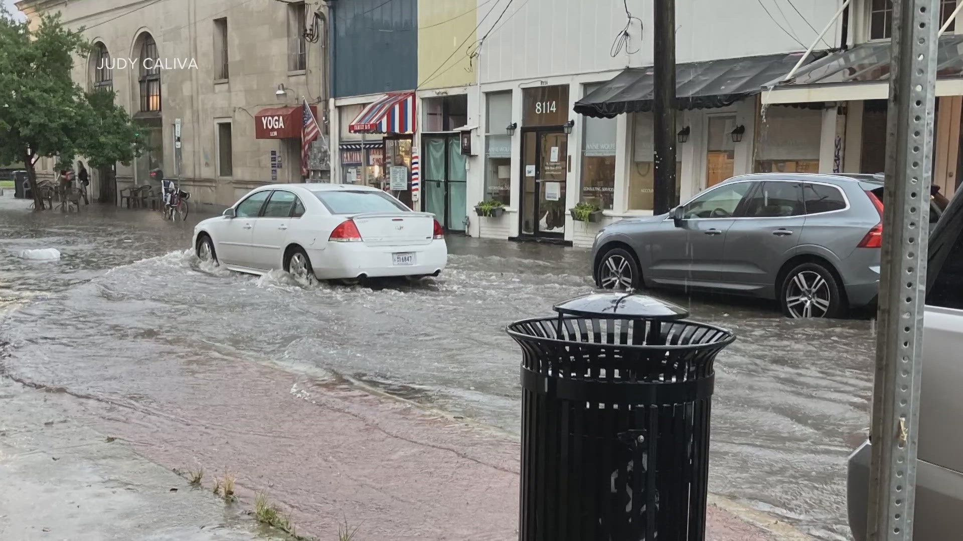 During last Thursday's storm, flooding was so bad on Oak Street uptown that more than a dozen businesses were flooded.