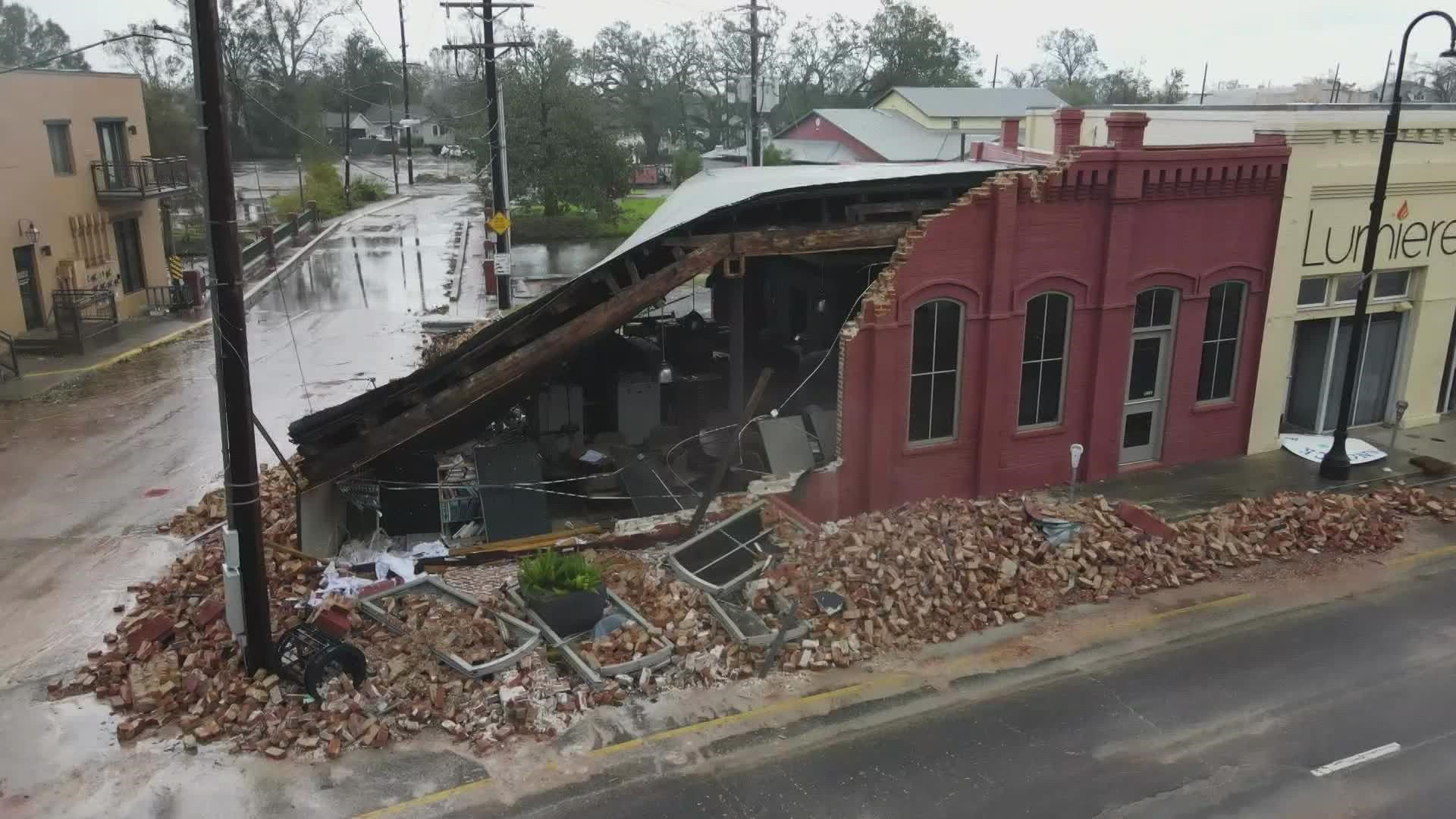 Tremendous damage in Houma after Ida