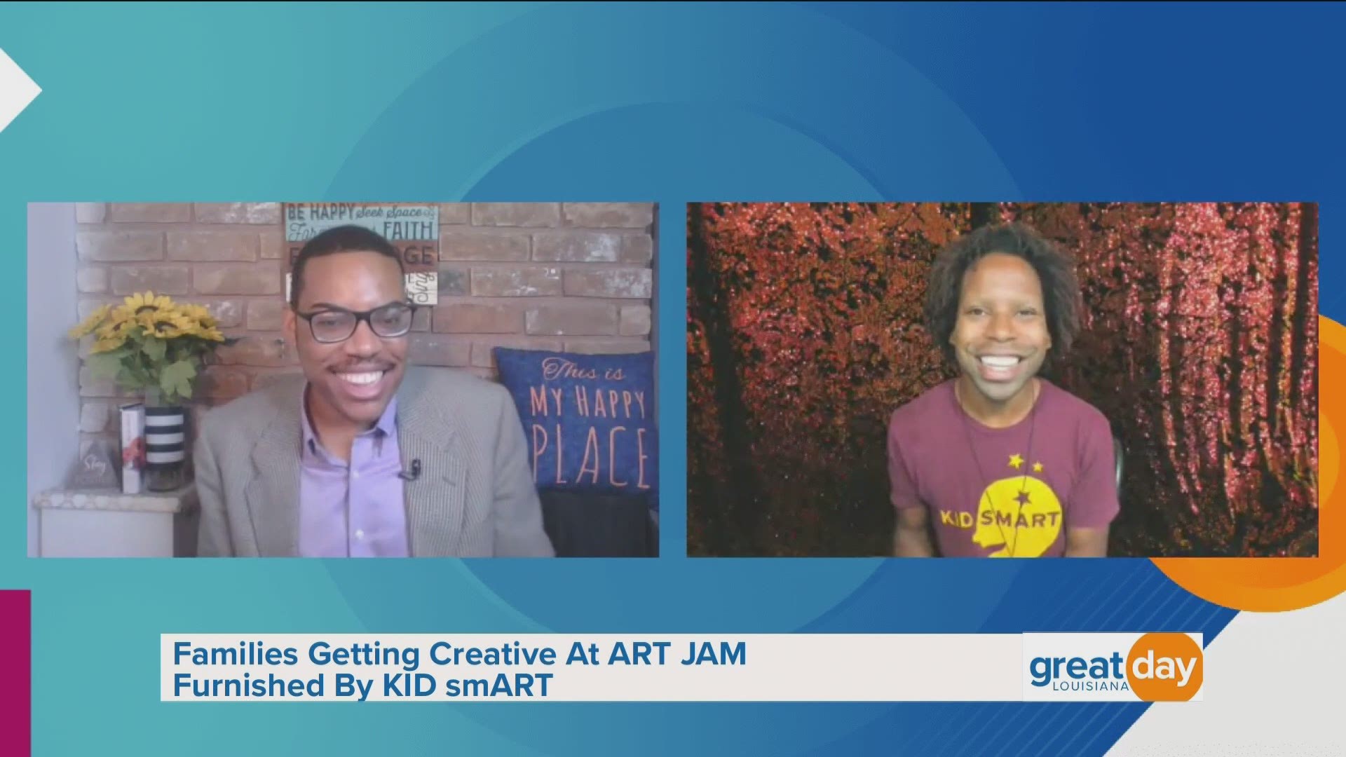 Kid smART discussed their upcoming 'ART JAM' and shared two fun activities parents and children can make together.
