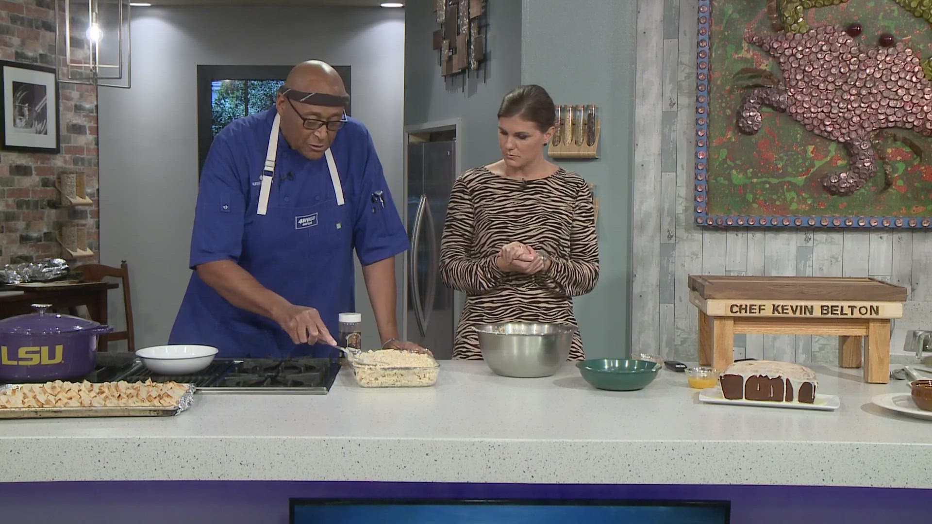 Chef Kevin Belton is in the WWLTV kitchen whipping up an Orange Blossom Cake and Vidalia Onion Dip.