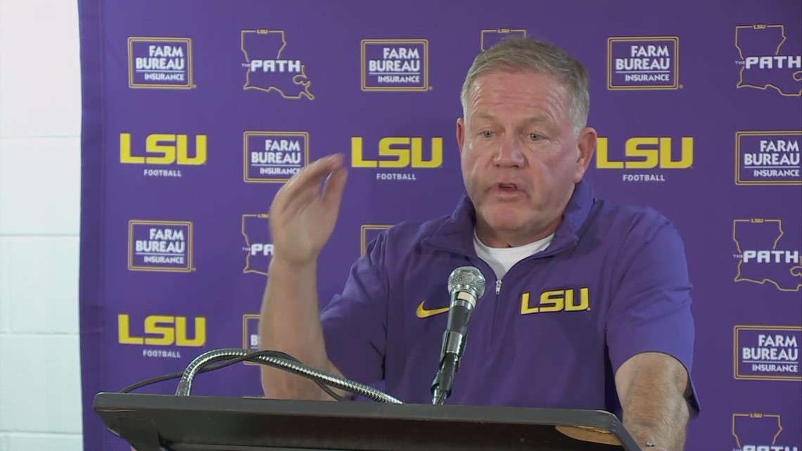 LSU's Brian Kelly: Good Is Not Good Enough Against A Top 10 Team On The ...