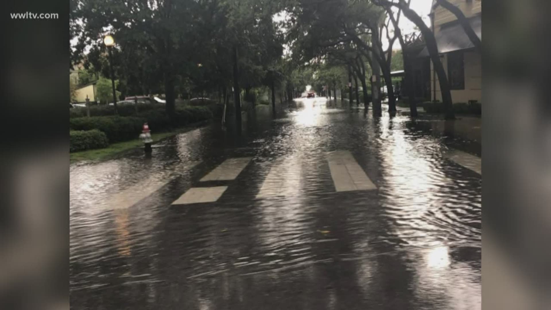 Near the Superdome, 1.88 inches of rain fell in about 30 minutes on Saturday afternoon.