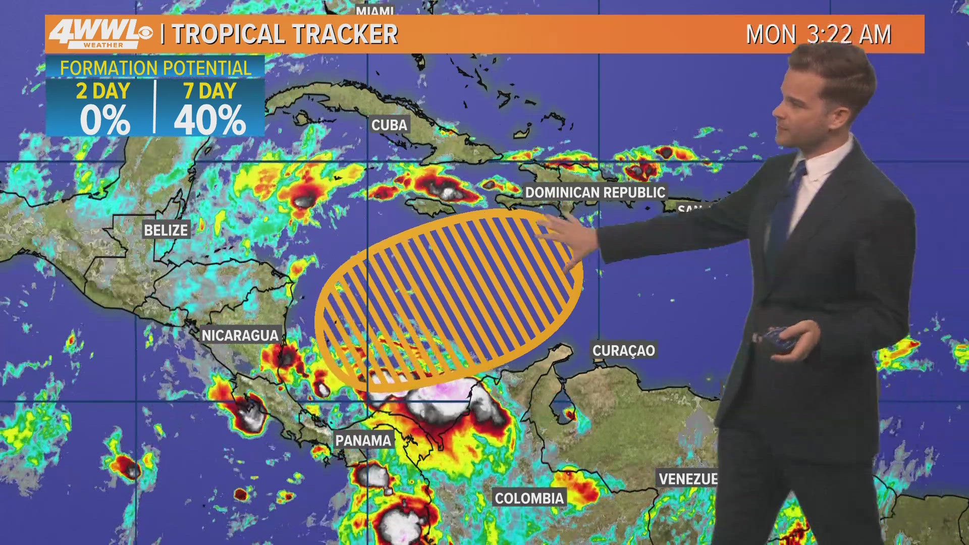 No impacts are expected along the Gulf Coast for the next week
