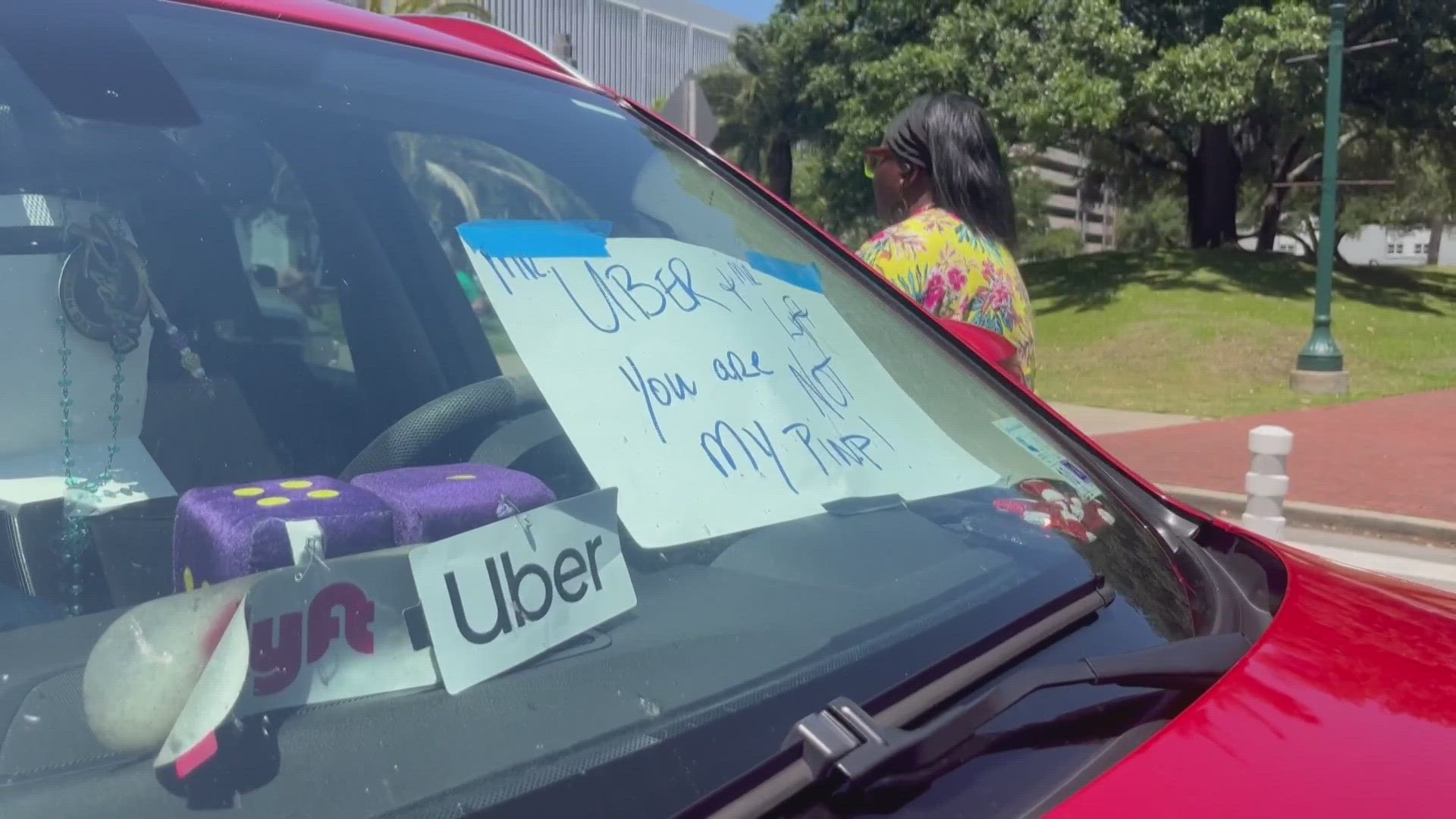 Ride share drivers say they don't get a fair share of the pie for rides, especially during busy times.