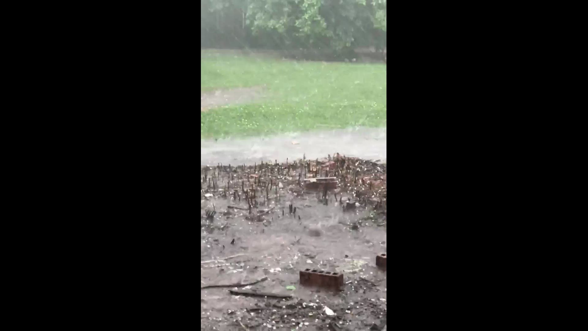 Trish LeBoeuf Belanger captured this video at her home in Montegut Tuesday as severe weather moved through the area.