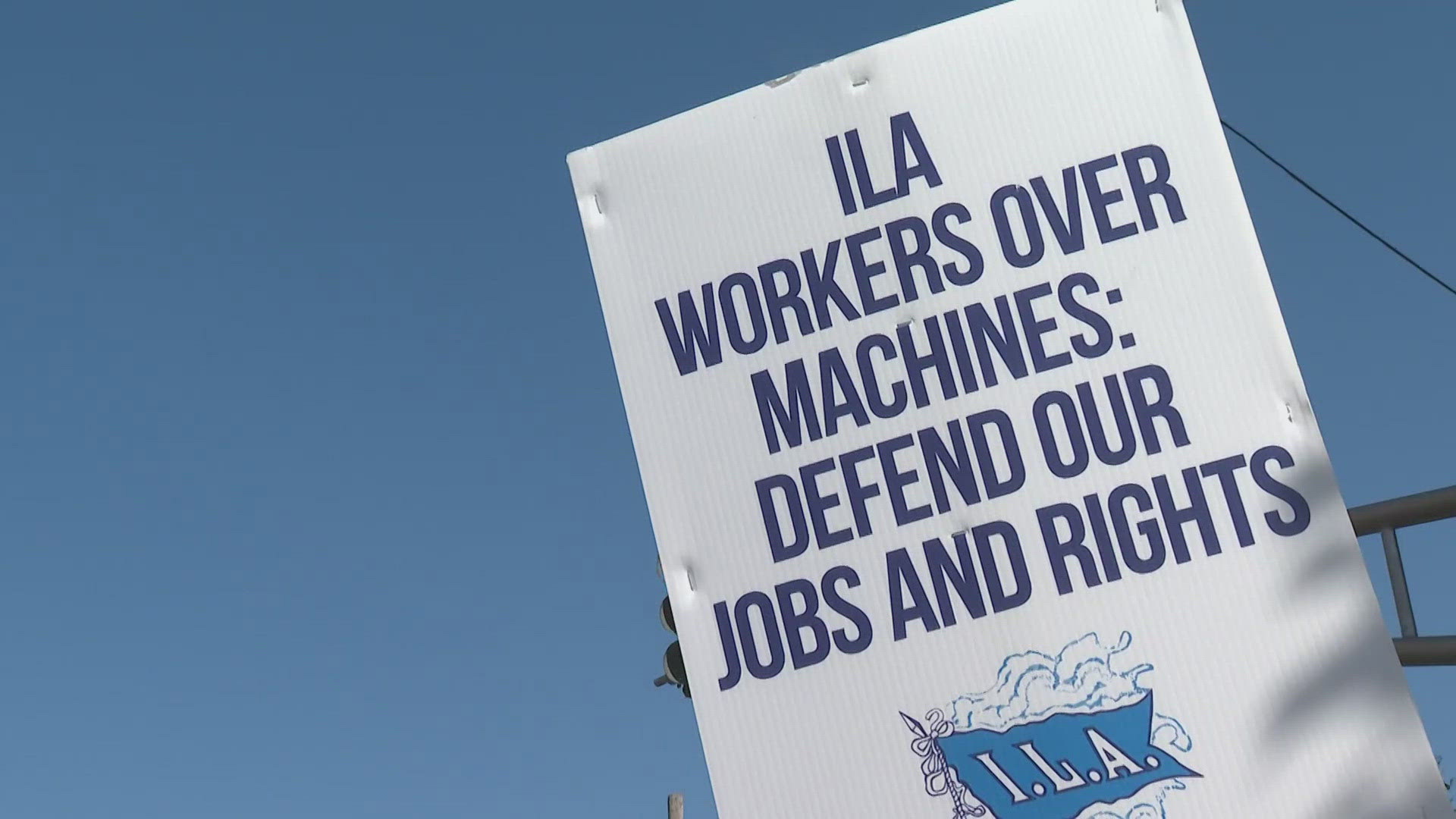 The Associated Press reports the union representing those 45,000 striking dockworkers at coastal ports – including New Orleans – has agreed to suspend until Jan. 15.