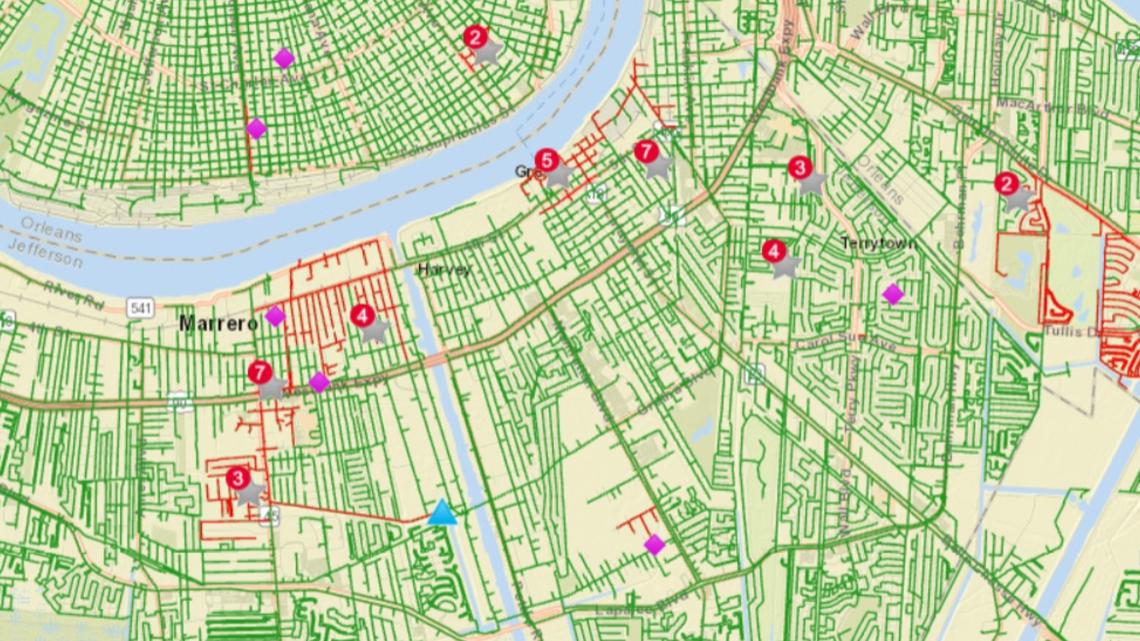 Severe weather causes massive power outages in Louisiana