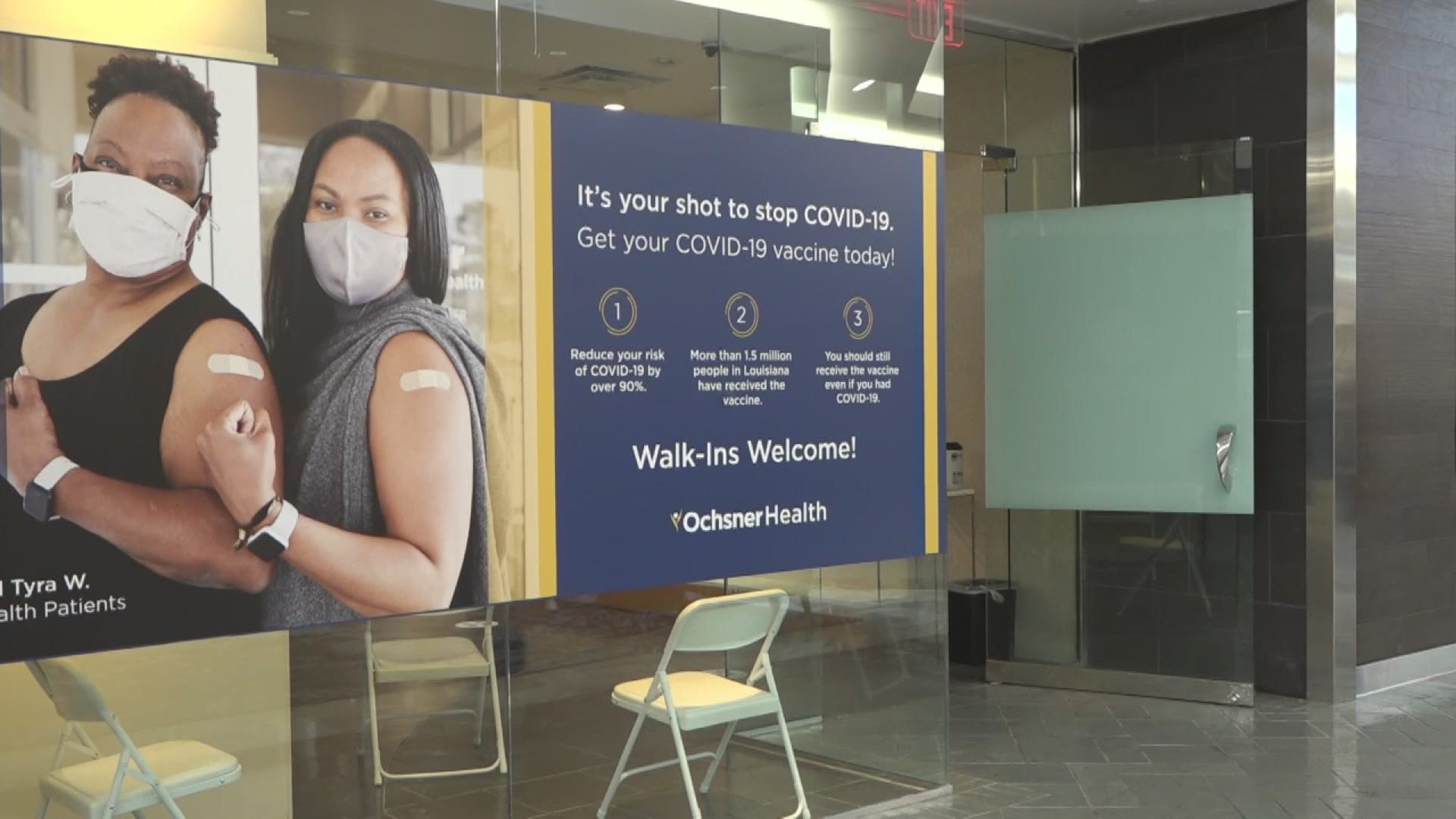 Shoppers were able to get vaccinated at Lakeside Mall this week after Ochsner set up a vaccination site right in the mall.