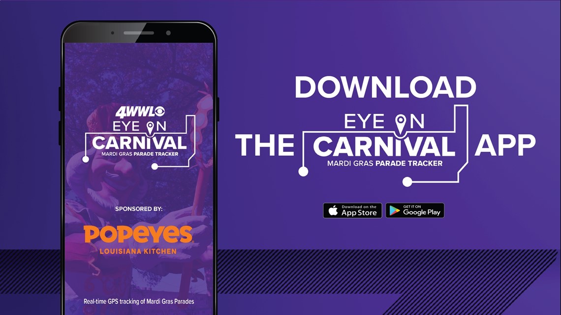 Download the 2023 WWL-TV Mardi Gras parade tracker app