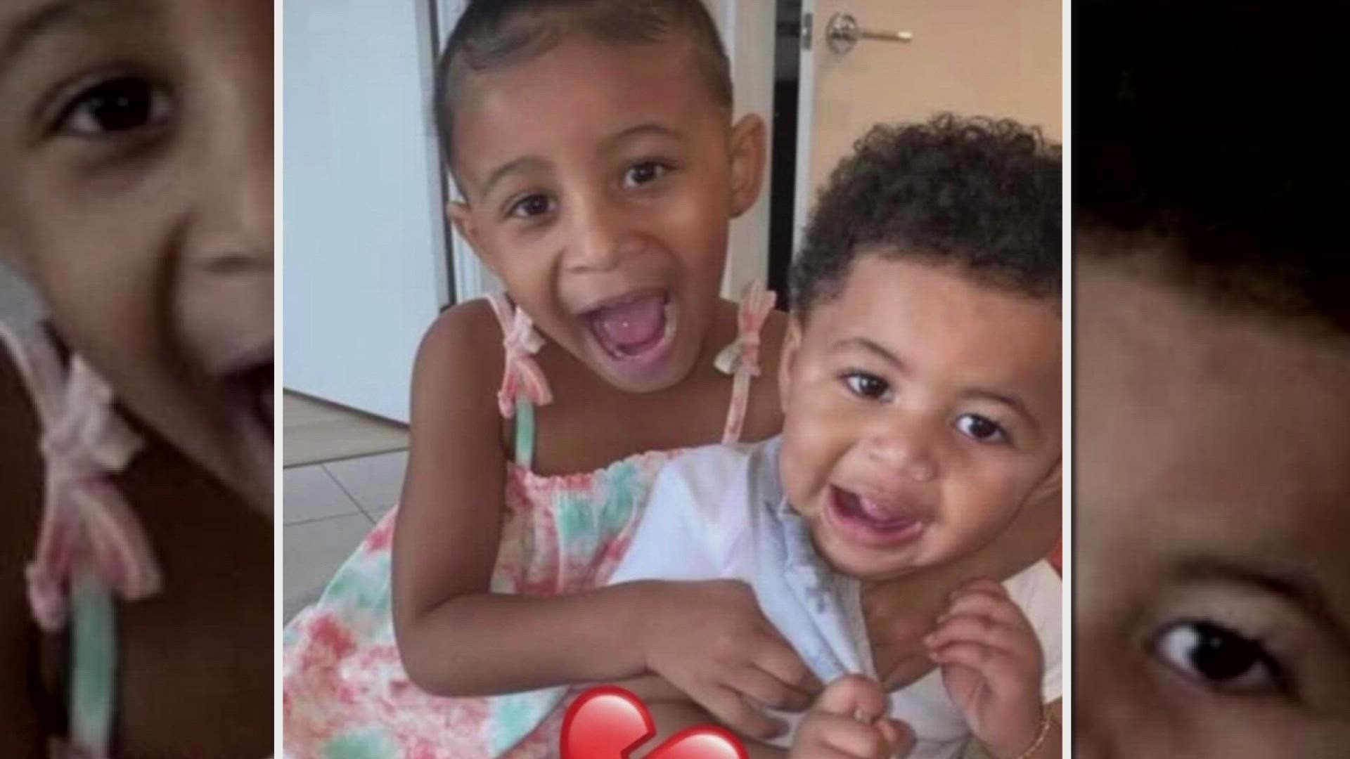 Court records released describe the horrific scene when a father had to break through a window to try and rescue his two children.