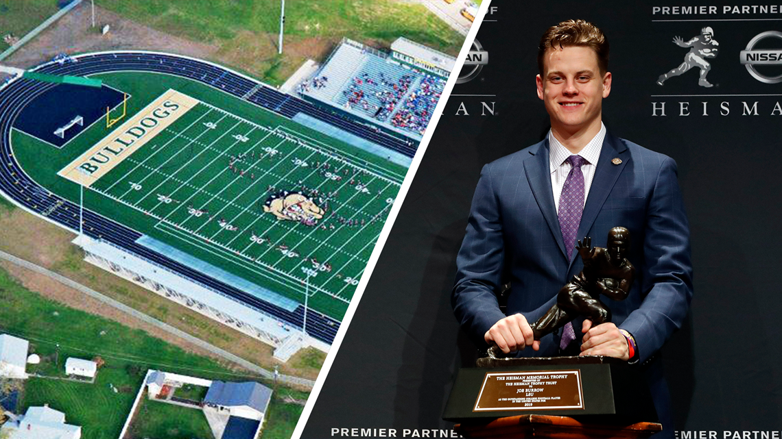 New York, NY - December 14, 2019: LSU Quarterback Joe Burrow addresses  media during pre-announcement press conference of 85th annual Heisman  Memorial Trophy at the Marriott Marquis Hotel Stock Photo - Alamy