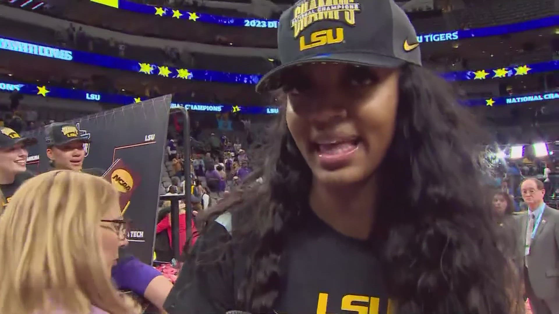 Angel Reese had a lot to say after the LSU Tigers won the national title, but she said she was speaking mostly for girls who look like her.