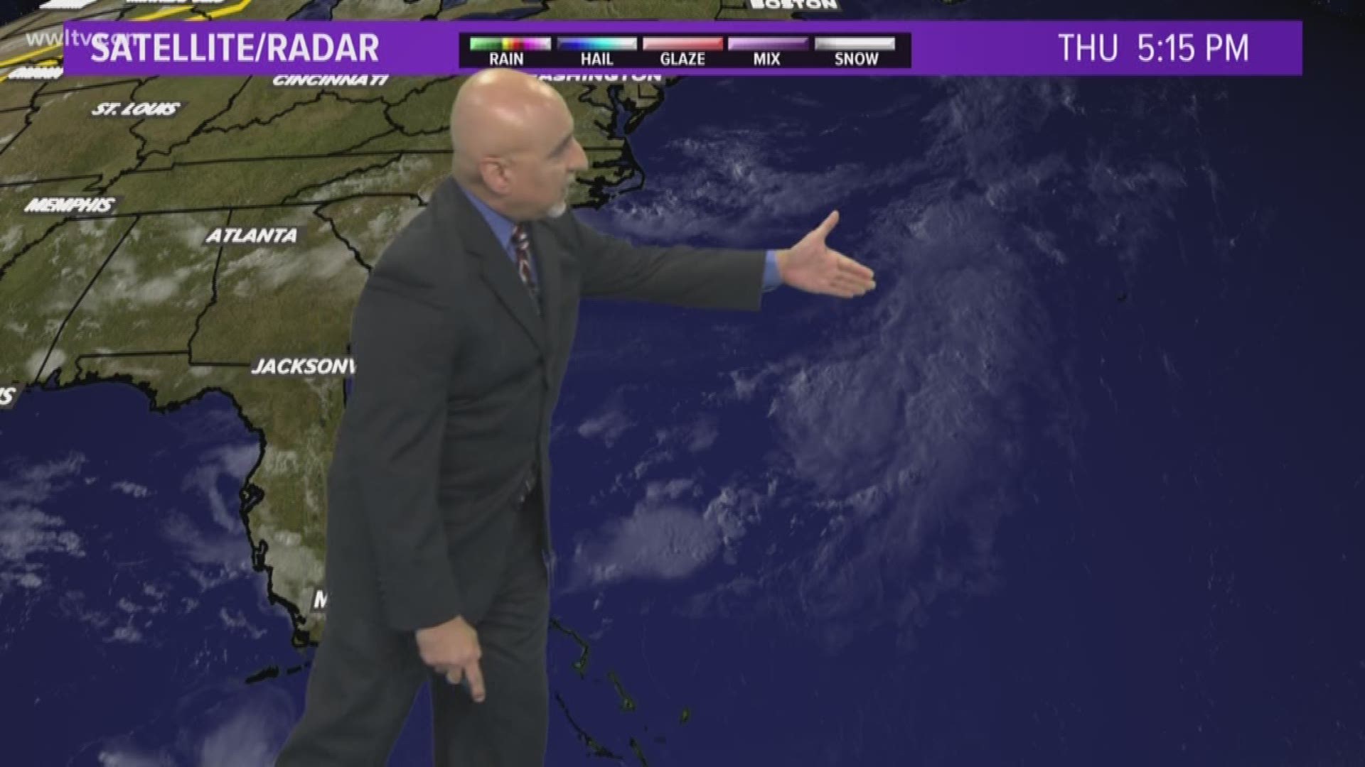 Chief Meteorologist Carl Arredondo and the Thursday evening Tropical Update
