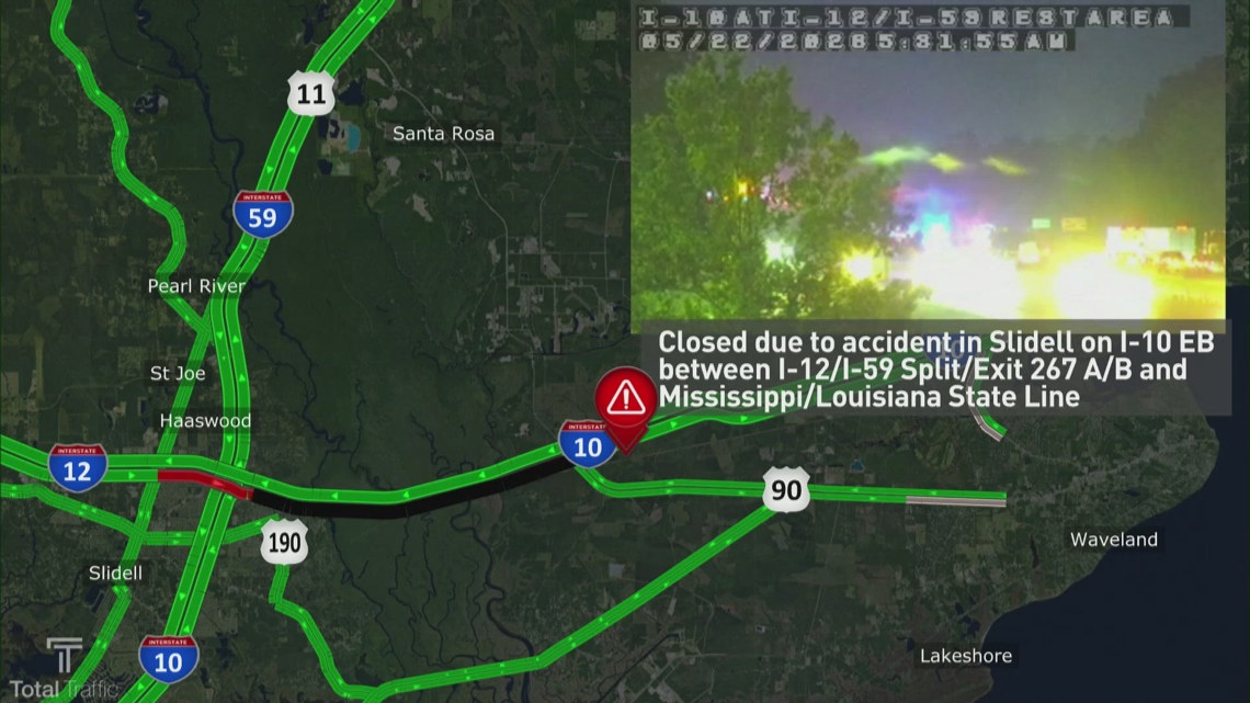 Traffic Impact Alert: All lanes reopen after fatal crash on I-10