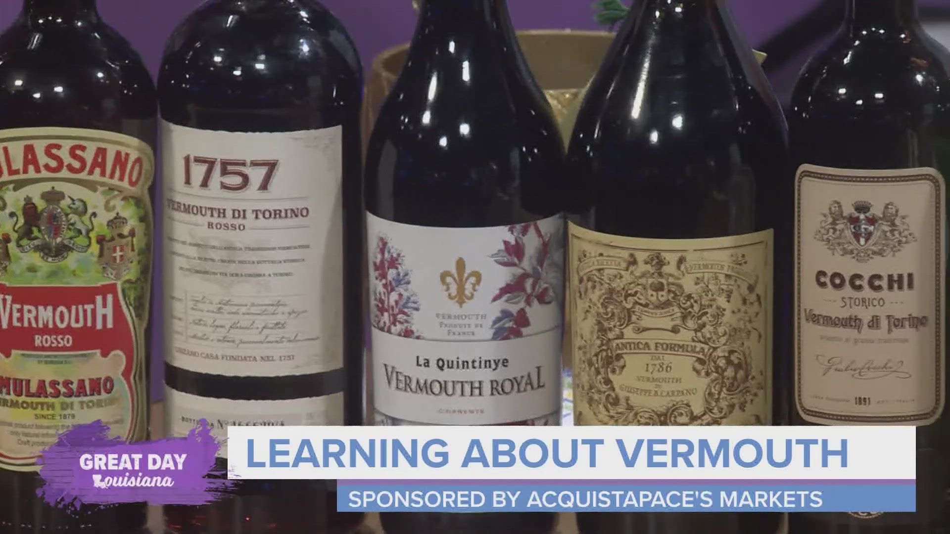 In today's Happiest Hour sponsored by Acquistapace's Markets we learn more about a common cocktail ingredient, Vermouth.