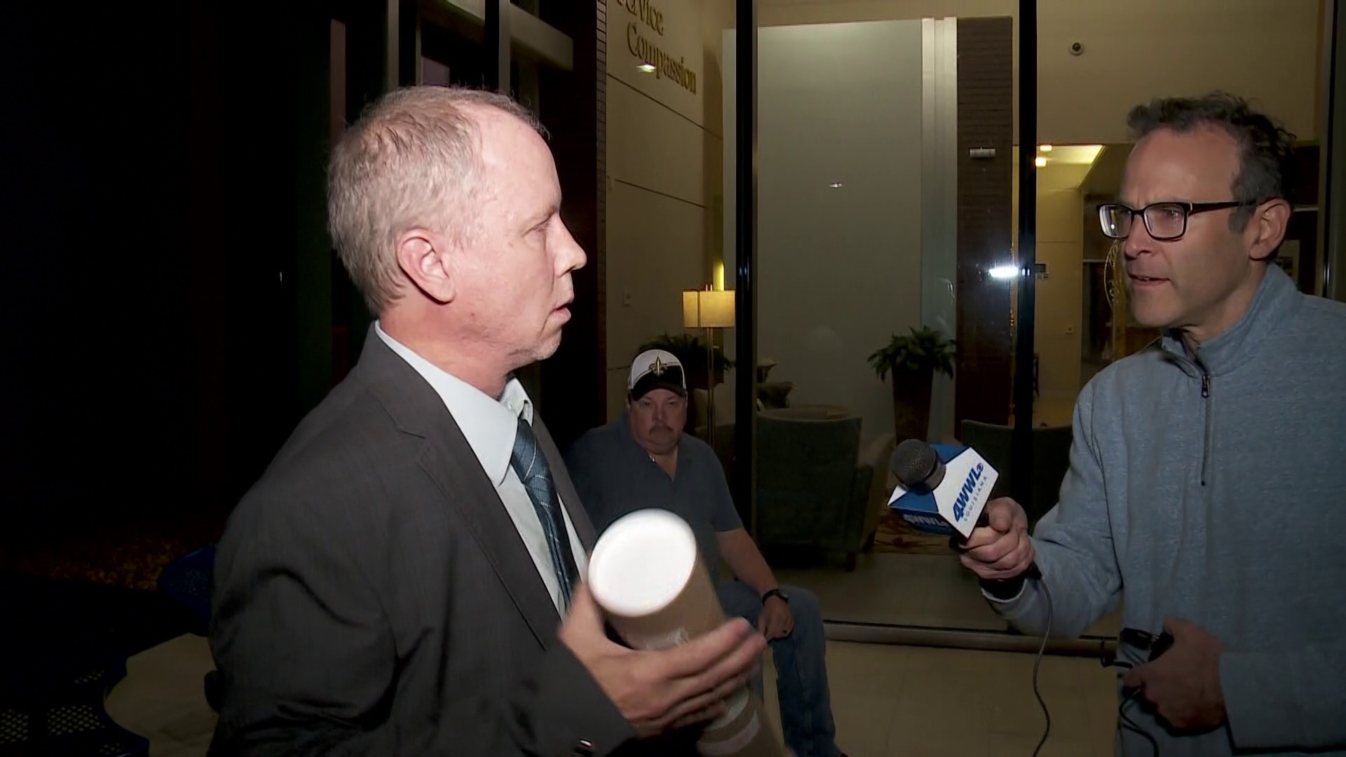 WWL's David Hammer confronts St. Tammany coroner amid calls to remove him from office on his first day in office.