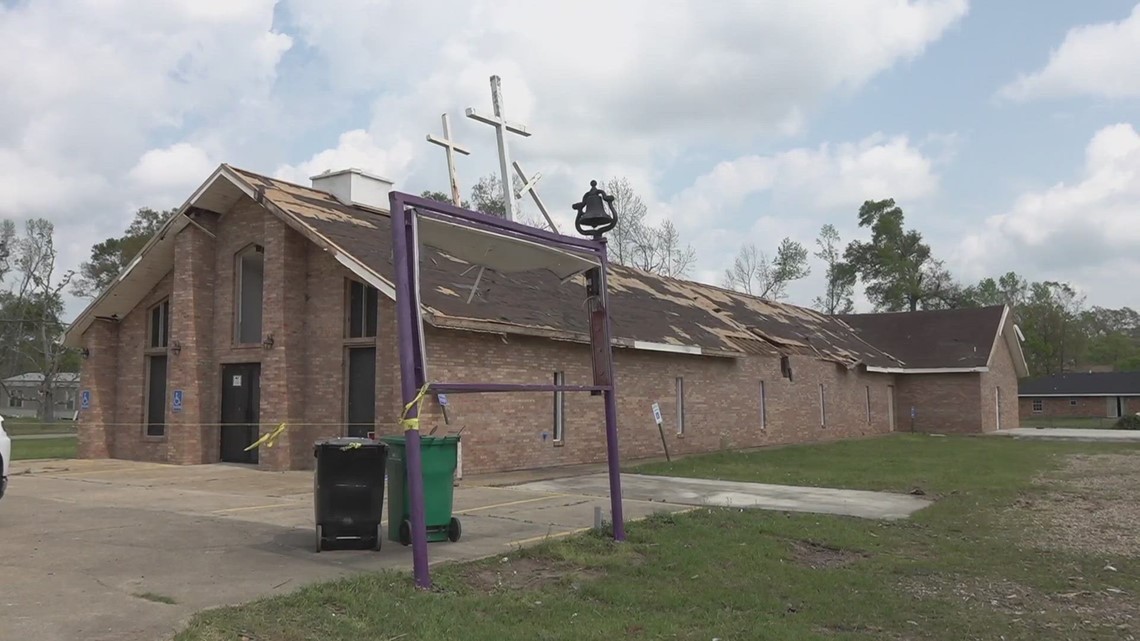 Tangipahoa church remains destroyed after tornado, community hopes to