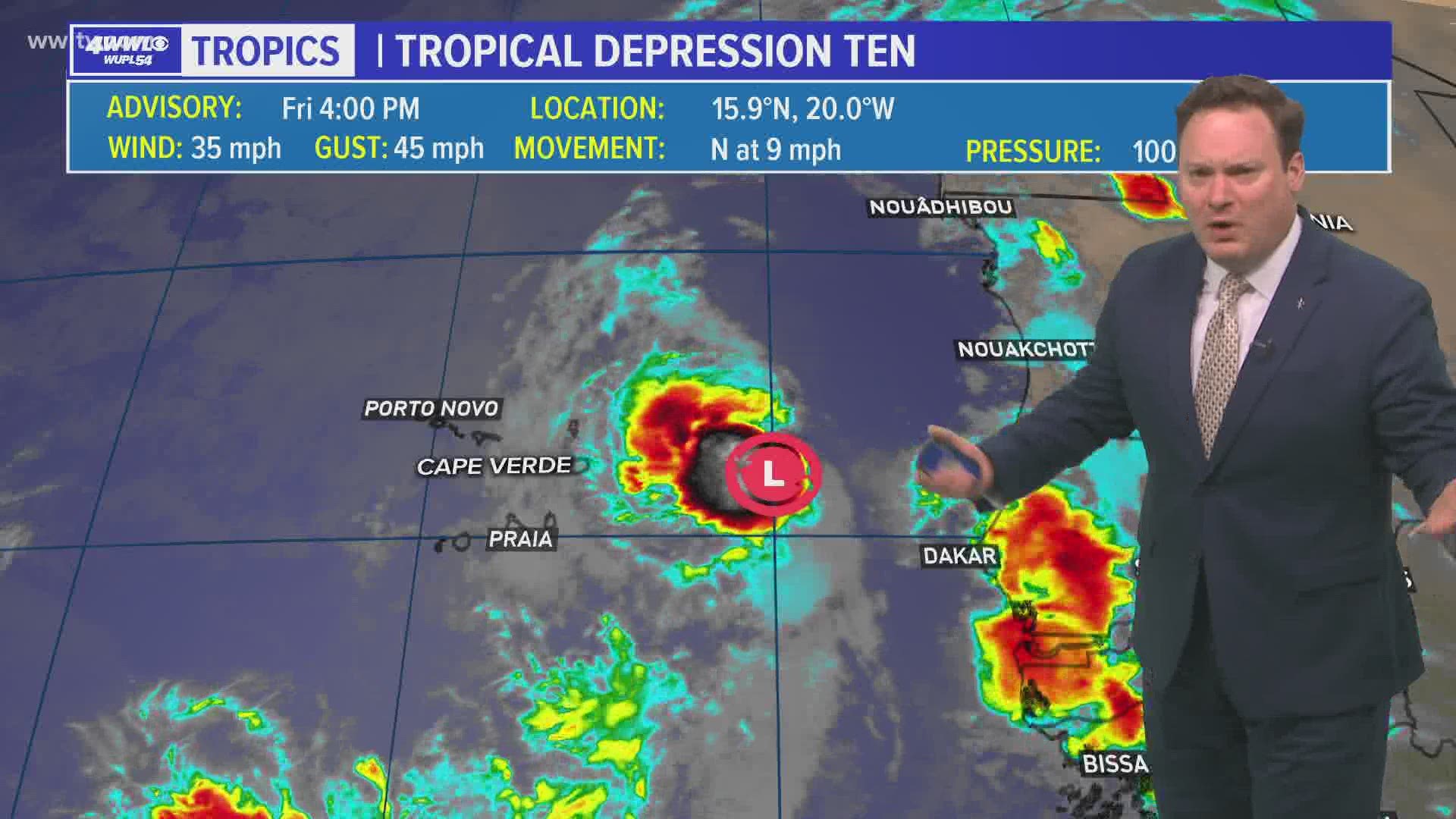 Chief Meteorologist Chris Franklin has a detailed look at the forecast for Hurricane Isaias, newly designated Tropical Depression 10, and another tropical wave.