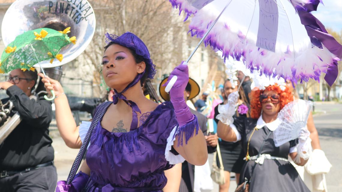 Second line celebrates life of civil rights matriarch Dorothy Prevost
