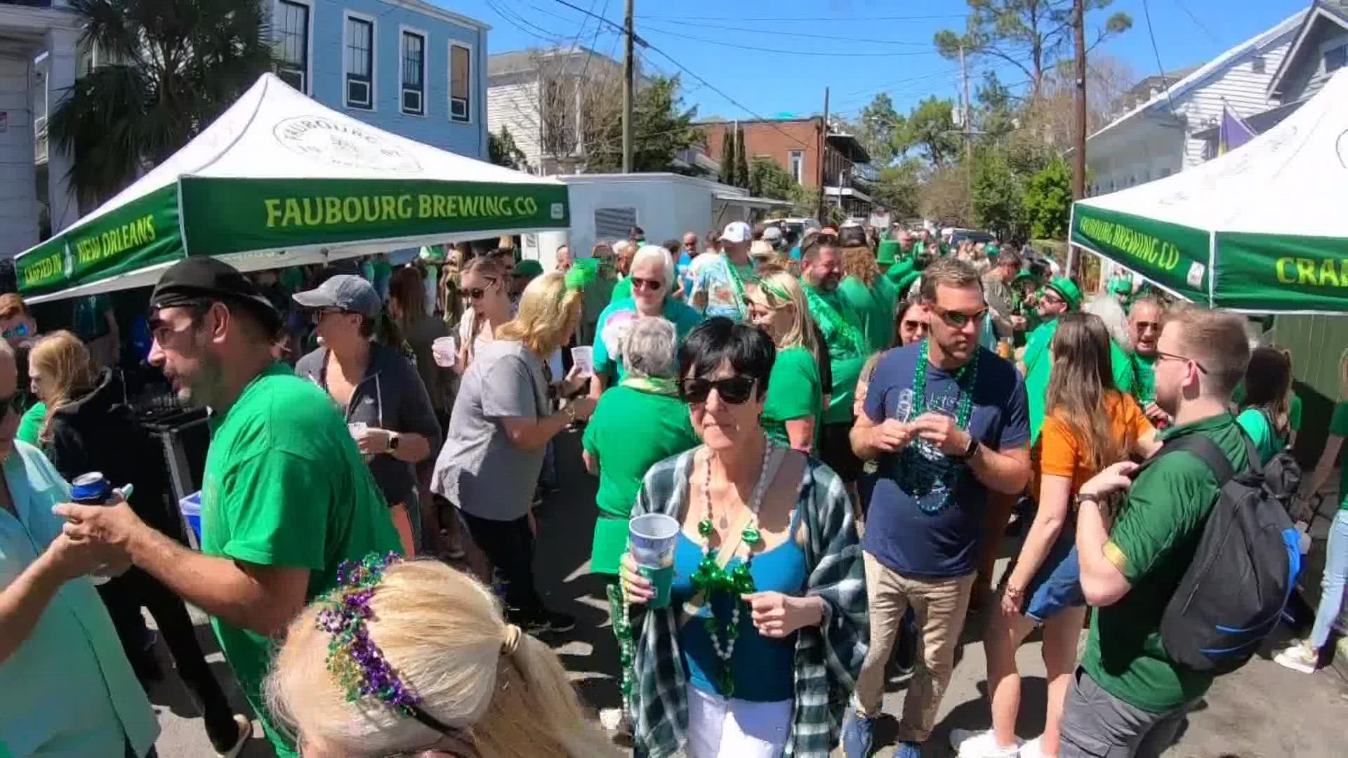 The St. Patricks Day festivities return after being canceled two years in a row due to COVID 19